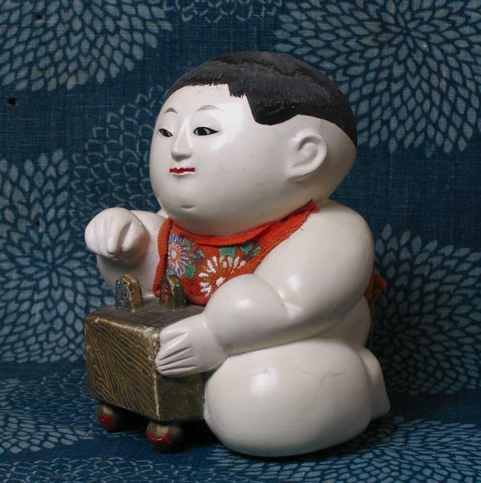 Antique Japanese Kofuku-no-inori Gosho Ningyo, Edo period In Good Condition For Sale In New York, NY