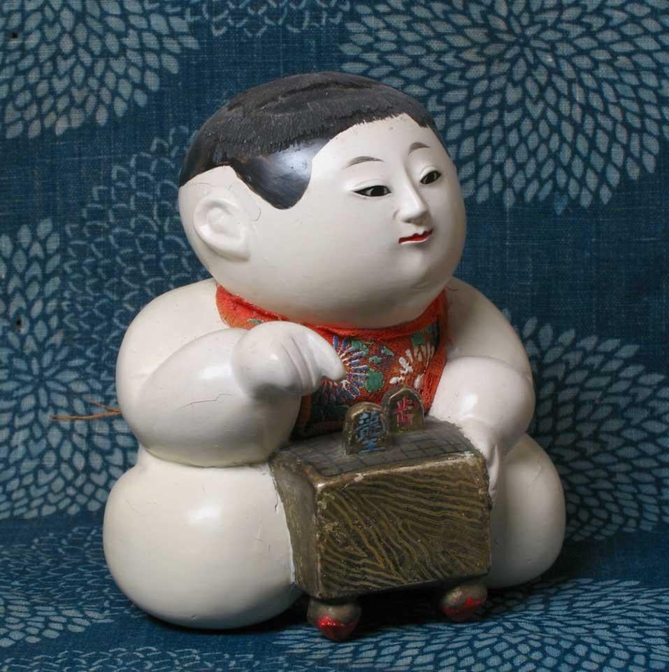 Early 19th Century Antique Japanese Kofuku-no-inori Gosho Ningyo, Edo period For Sale