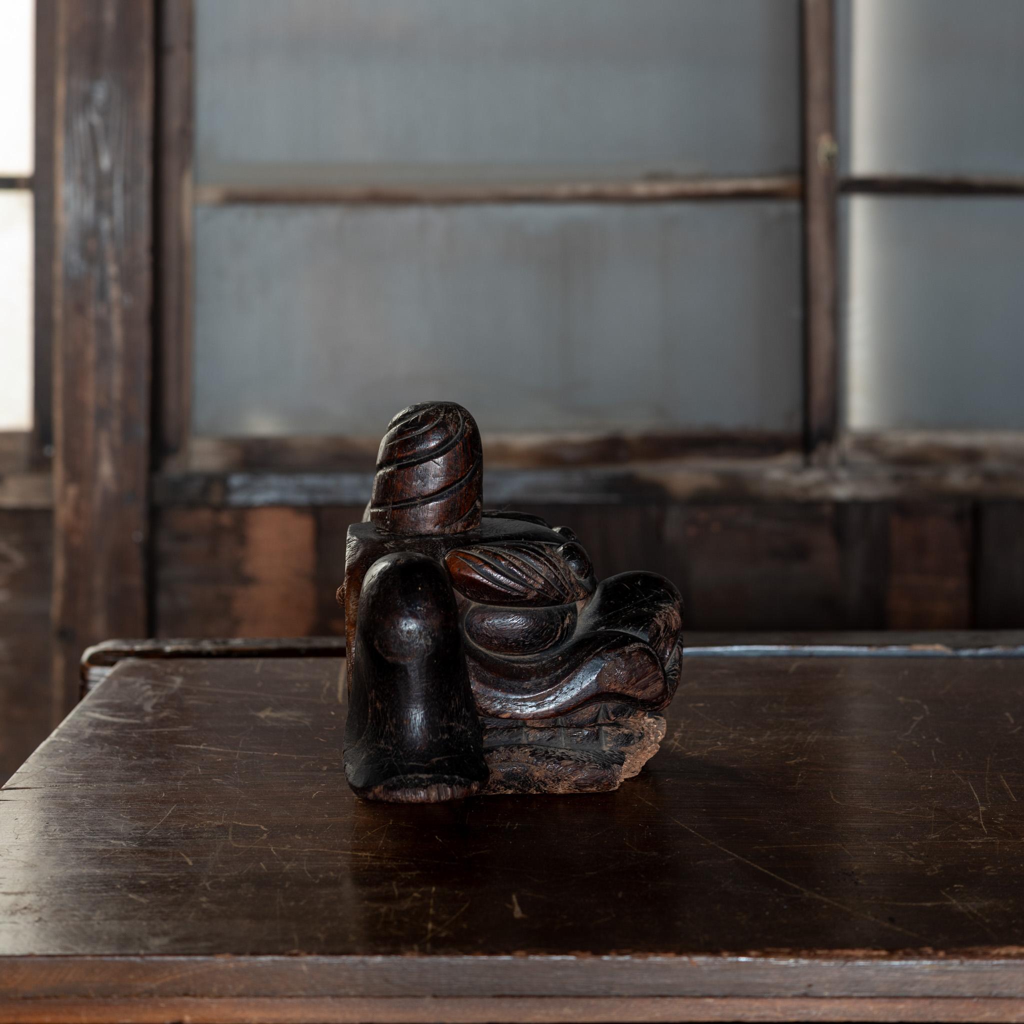 Antique Japanese Koma-Inu Head - Sculpture, 19th Century / Mingei sculpture For Sale 1