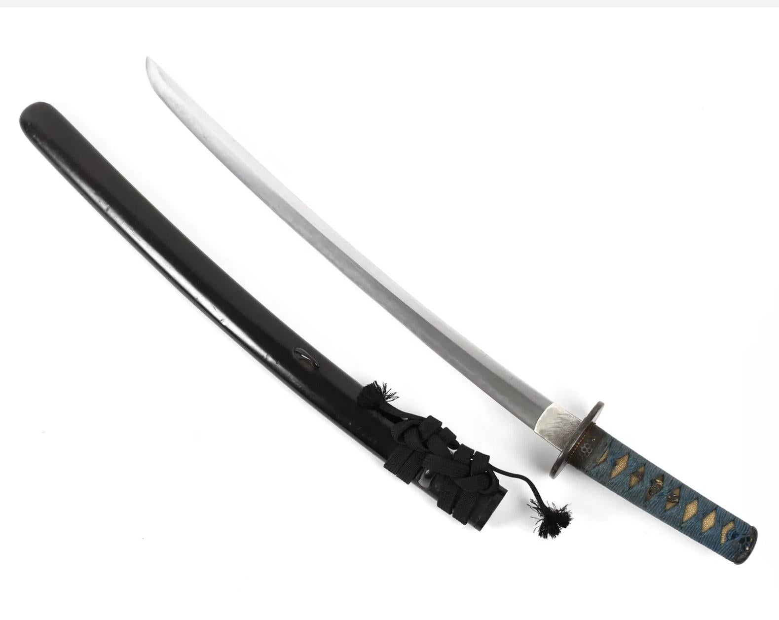 Antikes japanisches Koto Wakizashi- Schwert aus Koto (Japonismus) im Angebot