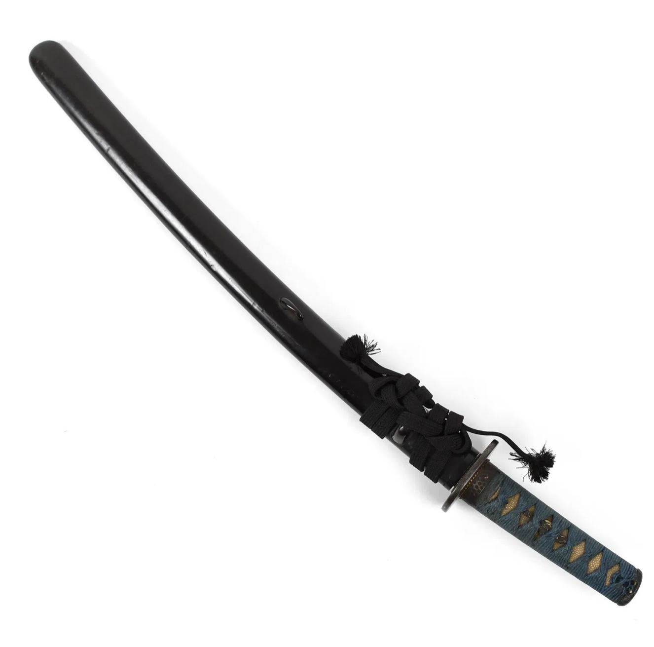 Antikes japanisches Koto Wakizashi- Schwert aus Koto (Gebrannt) im Angebot