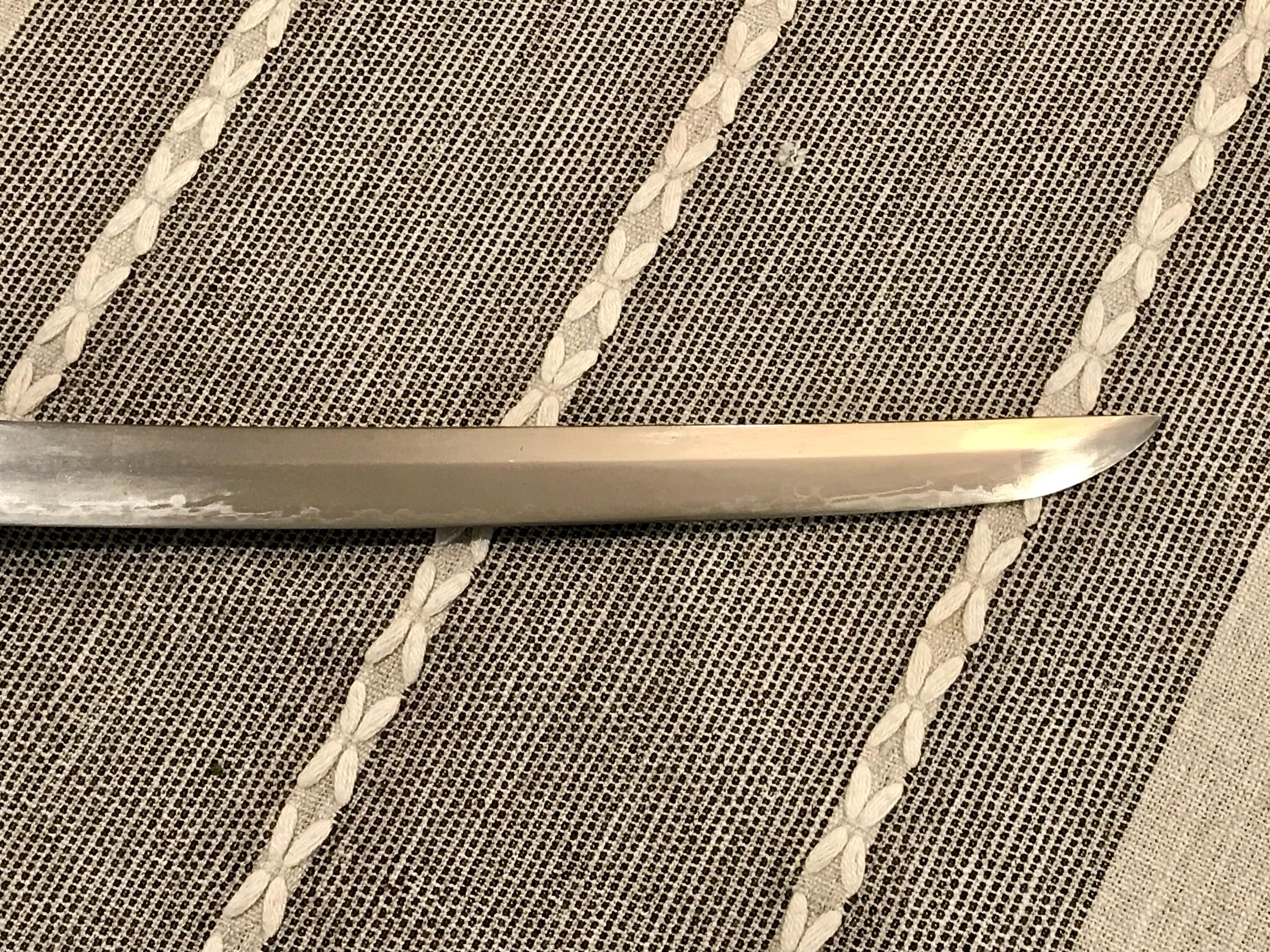 Antikes japanisches Koto Wakizashi- Schwert aus Koto im Zustand „Gut“ im Angebot in Dallas, TX
