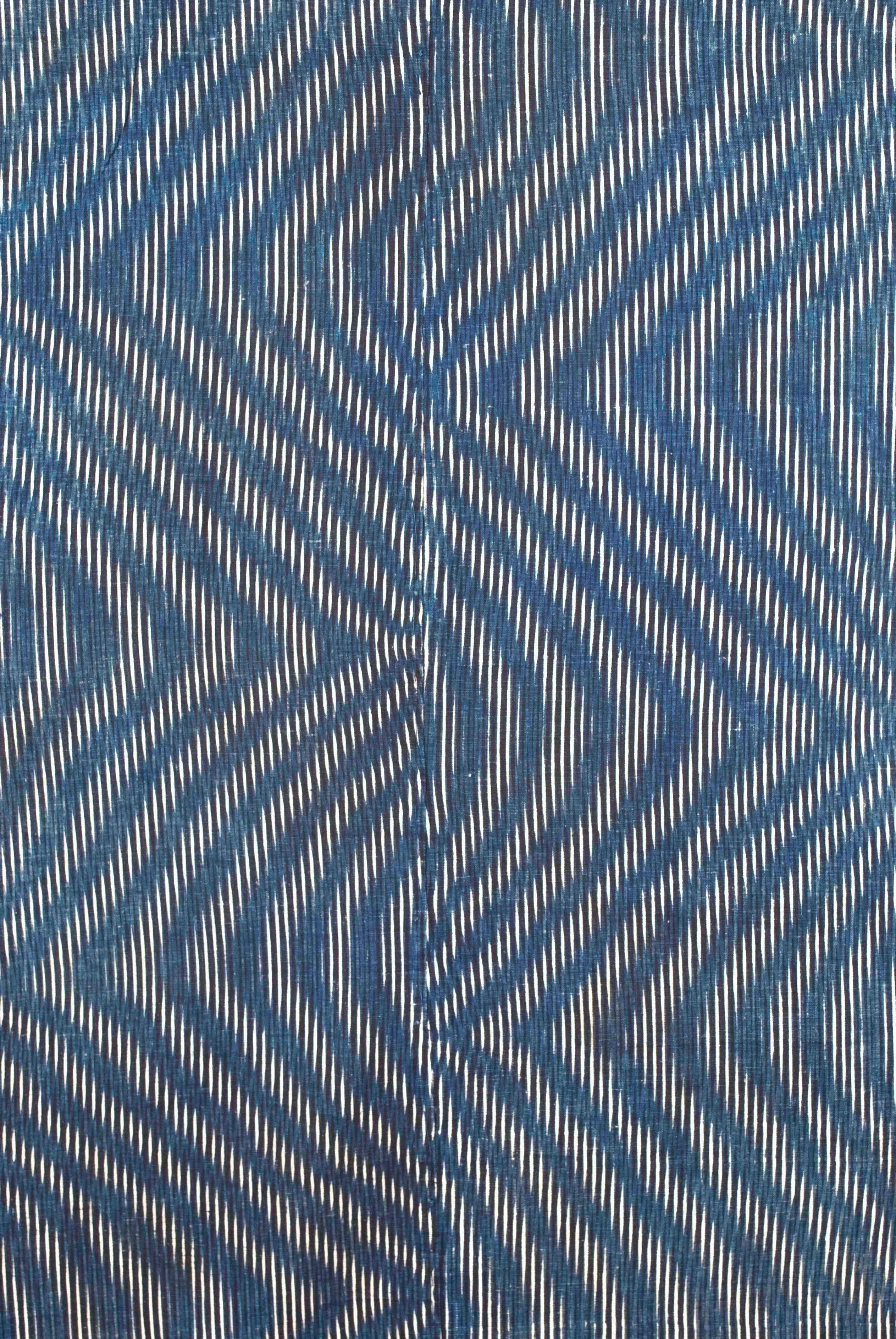 Antiker japanischer Kumanozome-Stickerei-Kimono (Yogi), schabloniert, schlafend, Japan (Handgewebt)