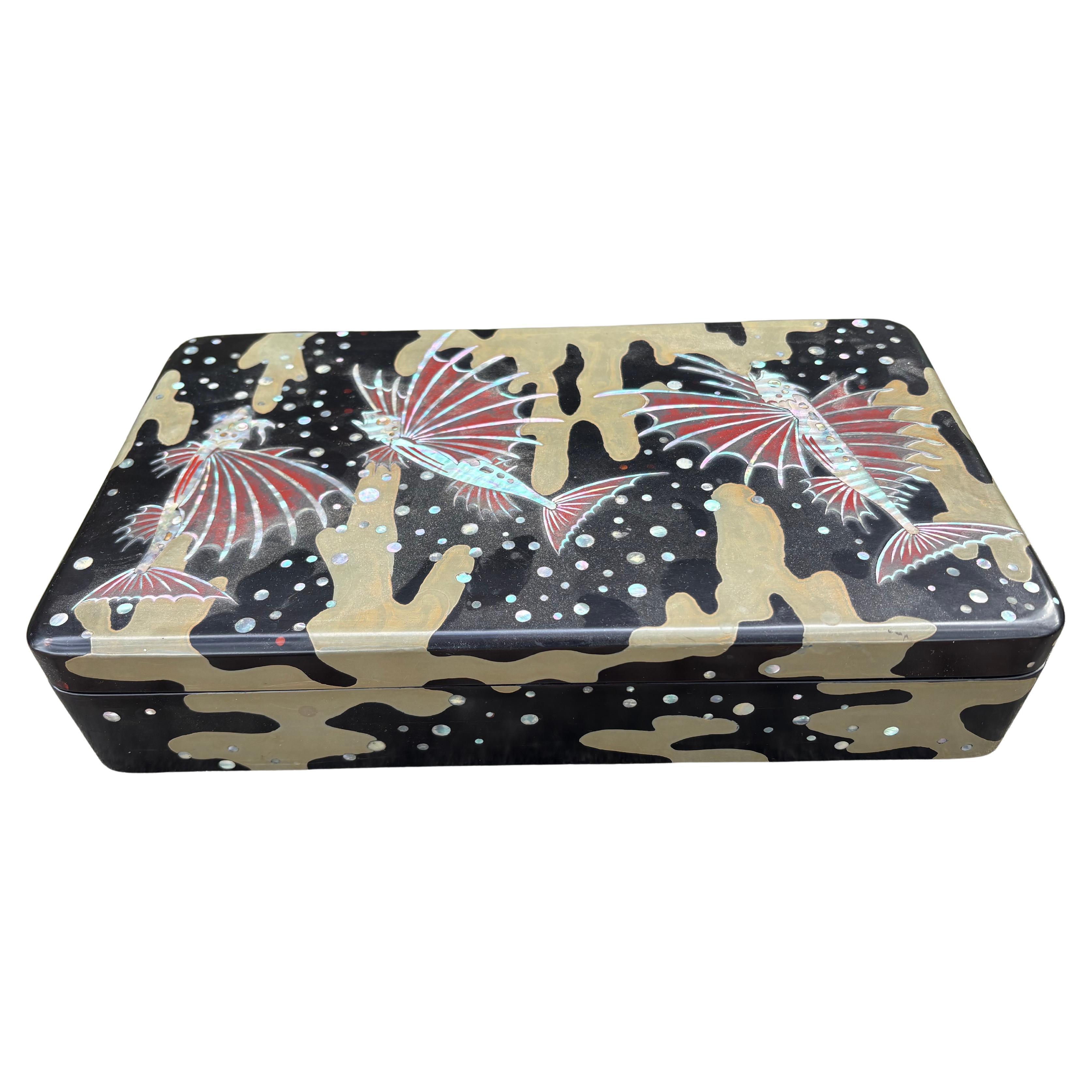 Antique Japanese Lacquered Box