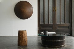 Antique Japanese lacquered glass table/19th-early 20th century/center table