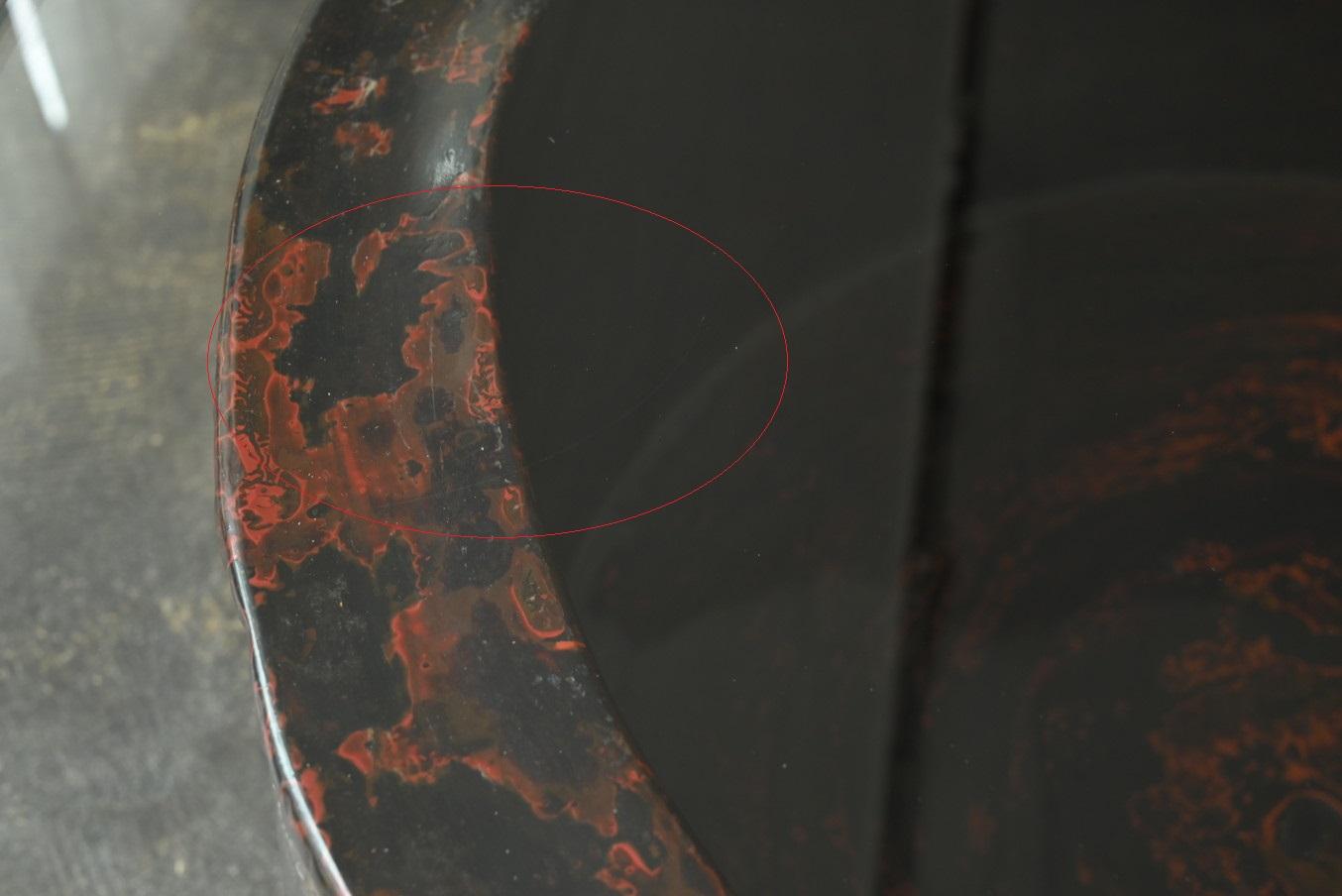 Laccato Antico tavolo giapponese in vetro laccato/19°-inizio 20° secolo/tavolo centrale in vendita
