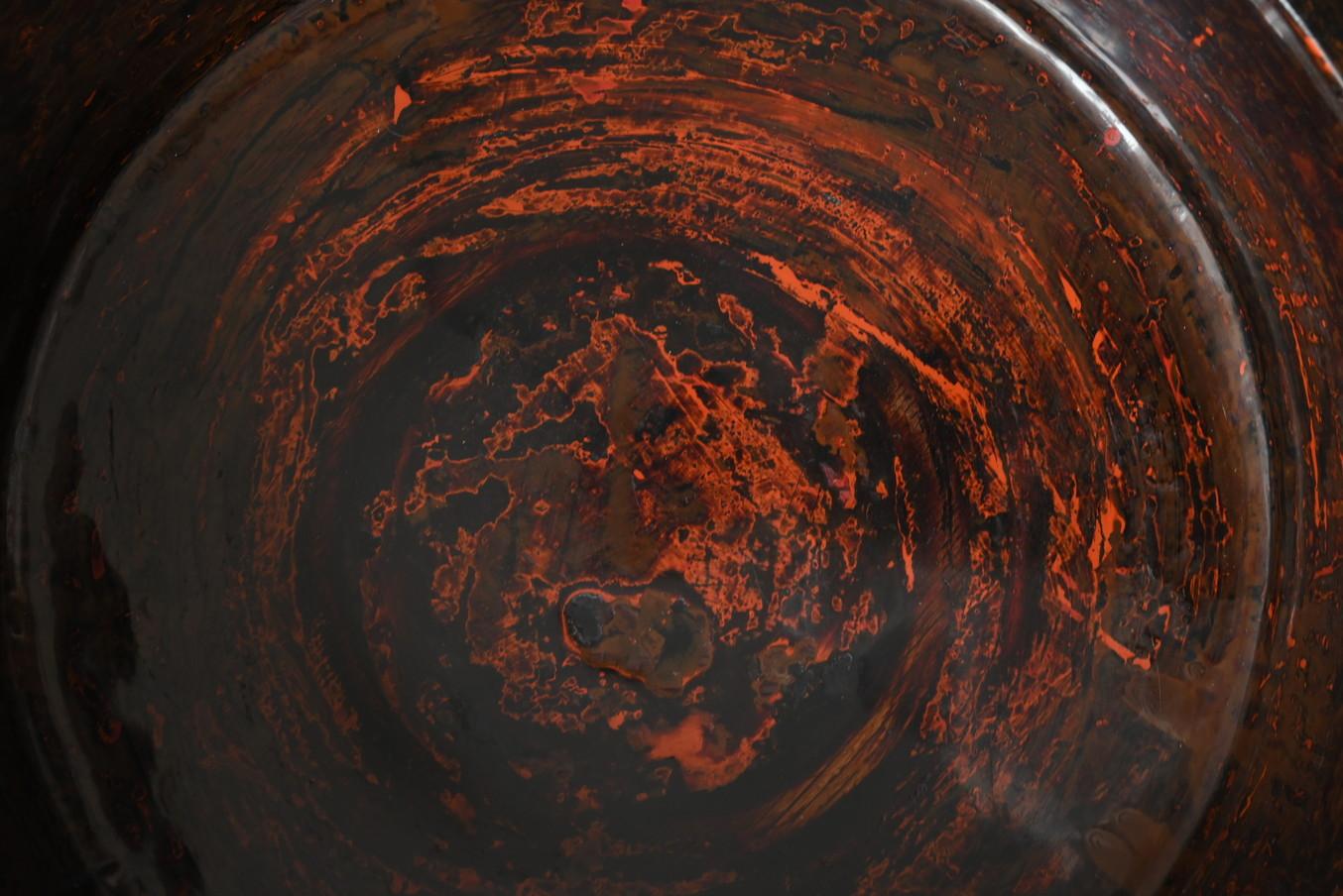 XIX secolo Antico tavolo giapponese in vetro laccato/19°-inizio 20° secolo/tavolo centrale in vendita
