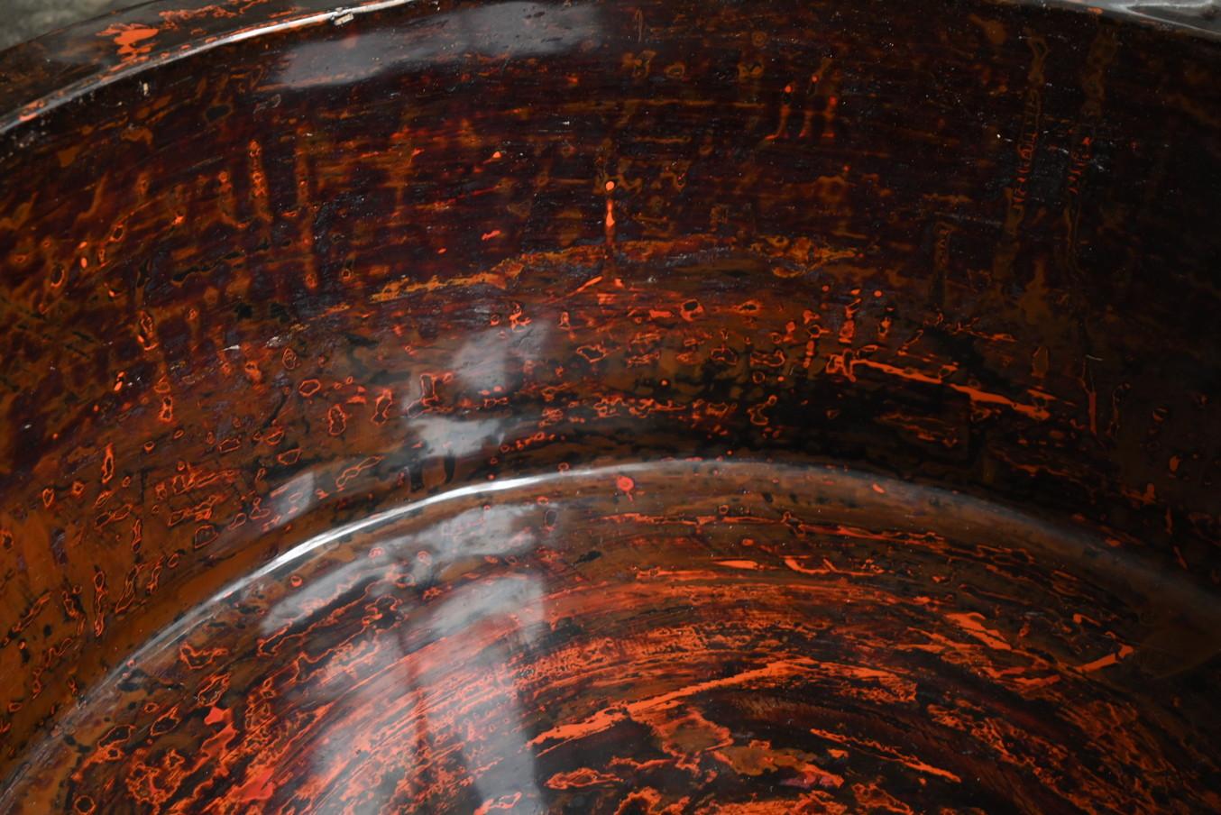 Antico tavolo giapponese in vetro laccato/19°-inizio 20° secolo/tavolo centrale in vendita 1
