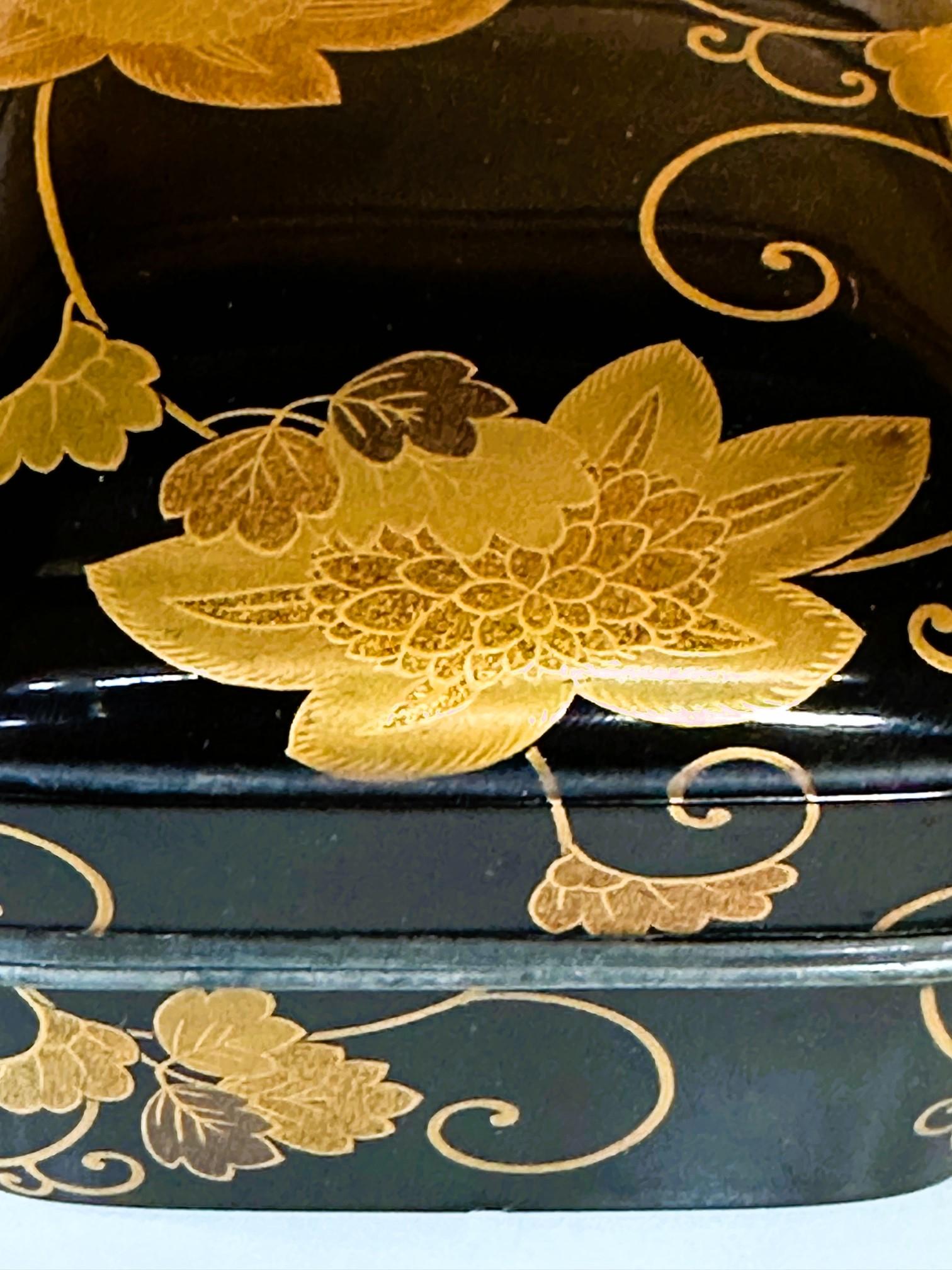 Antike japanische lackierte Kobako- Weihrauchdose im Kodaiji-Stil im Kodaiji-Stil (Holz) im Angebot