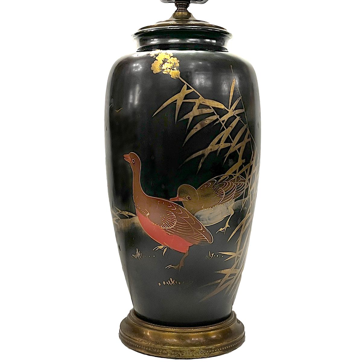 Early 20th Century Antique Japanese Lamp For Sale