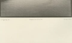 Antique Japanese Landscape Engraving of Mount Fuji: Serene River View, c.1882