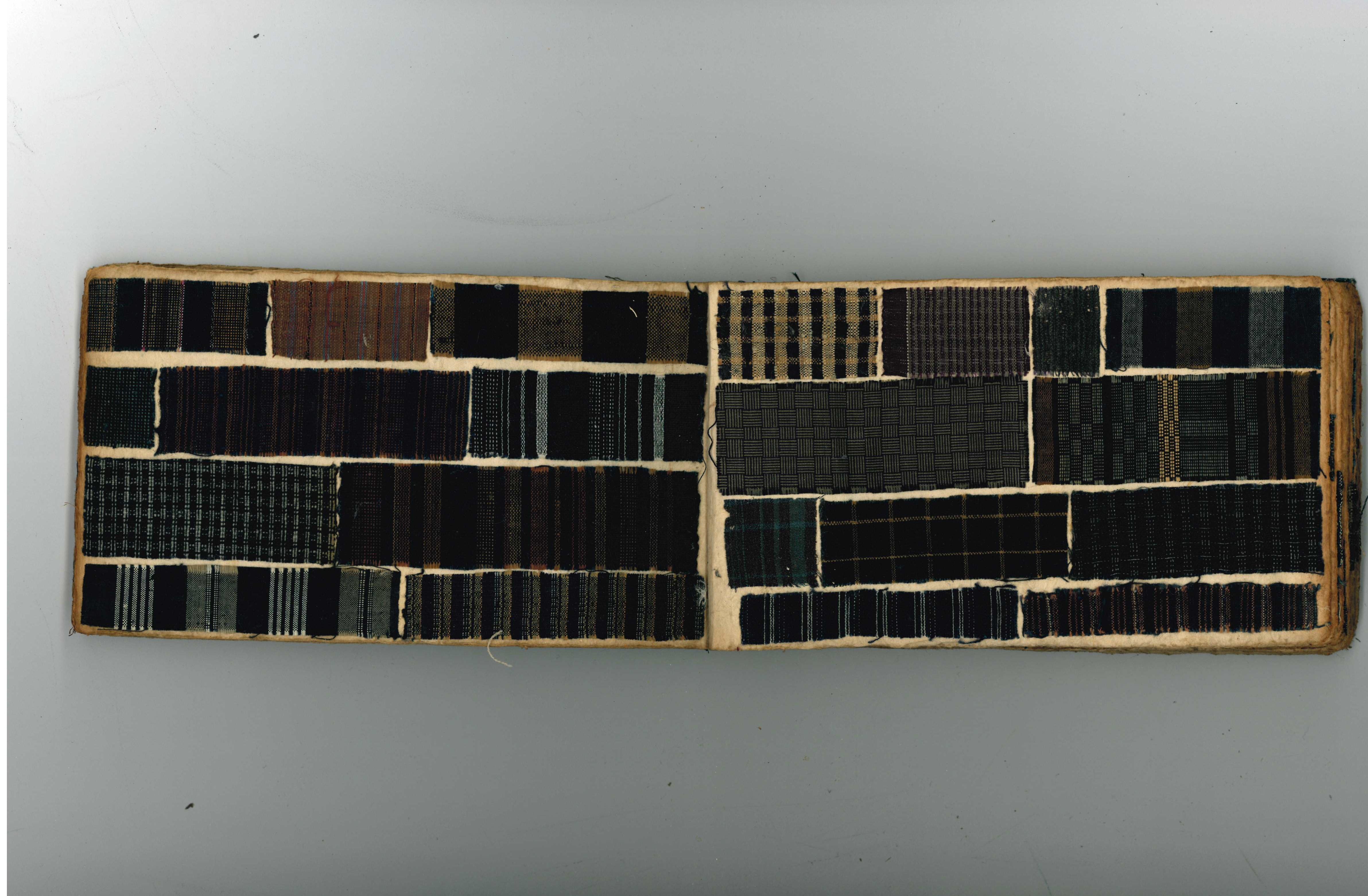 Antique Japanese Late 19th Century Kimono Textile Swatch Book For Sale 3
