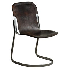Silla de cuero japonesa antigua, Silla primitiva, Wabi-Sabi