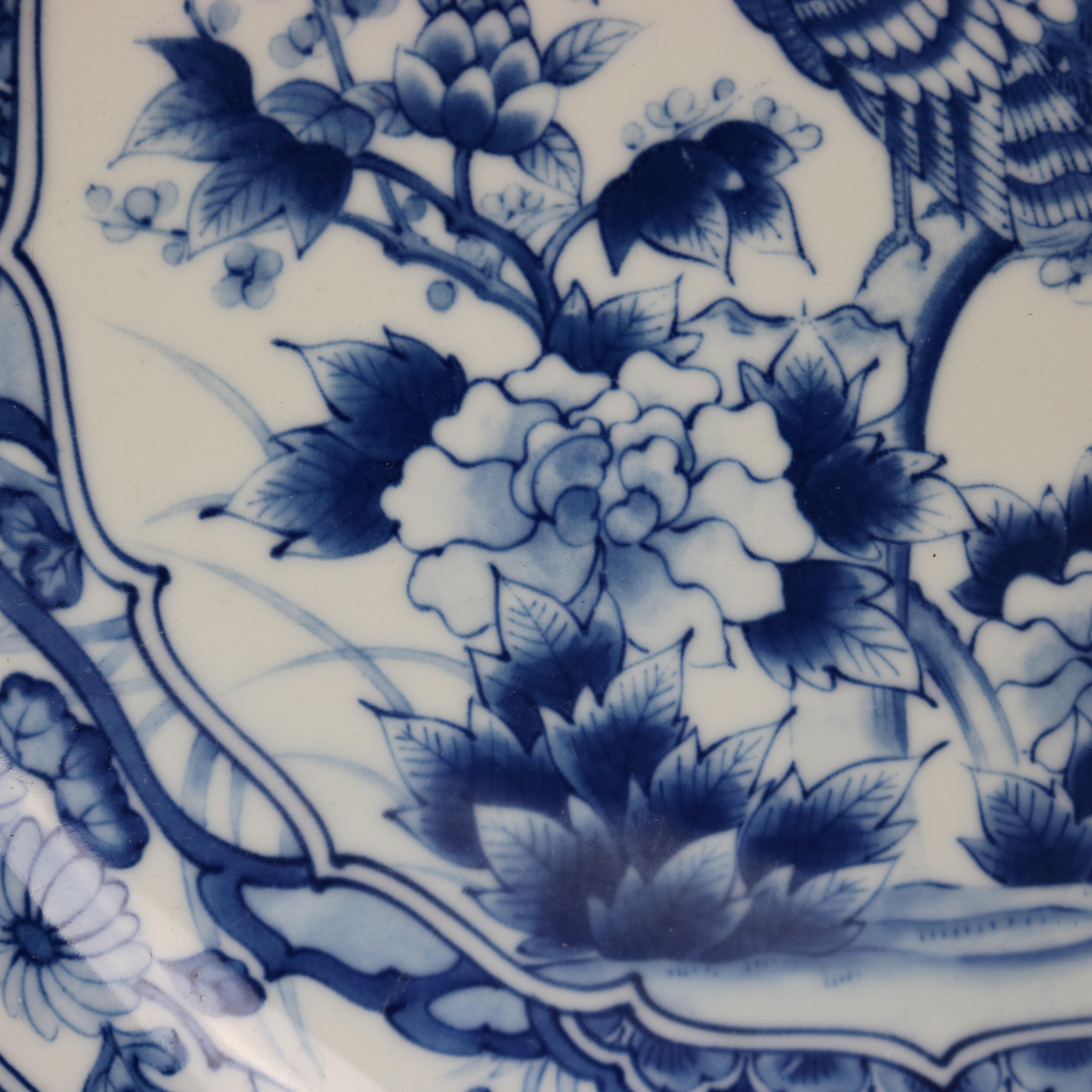 chinese peacock plate