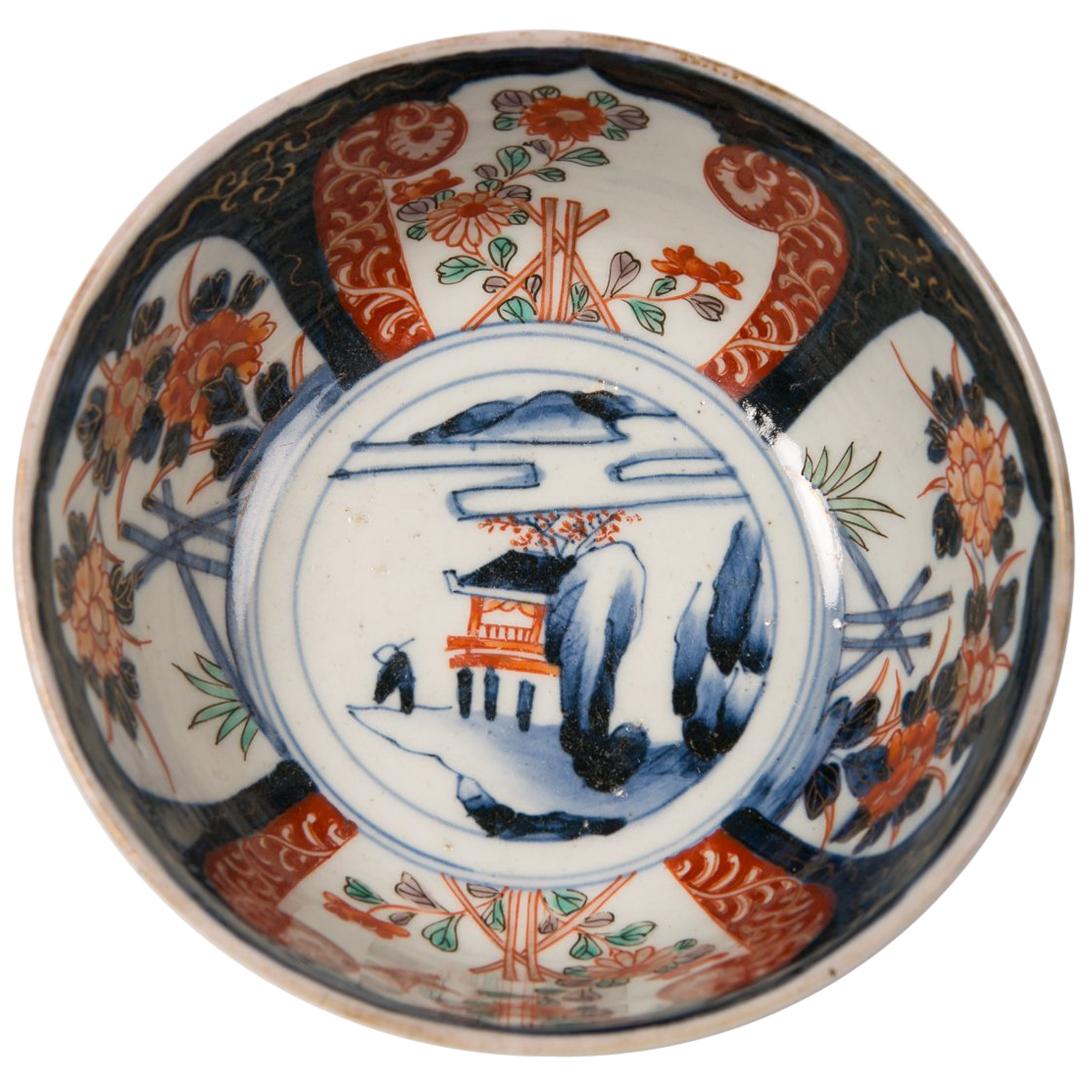 Antique Imari Japanese Meiji Bowl