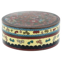 Boîte Kogo japonaise ancienne en émail cloisonné Meiji