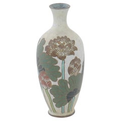 Antique Japanese Meiji cloisonné enamel vase