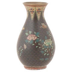 Antique Japanese Meiji Era Cloisonné Enamel Vase