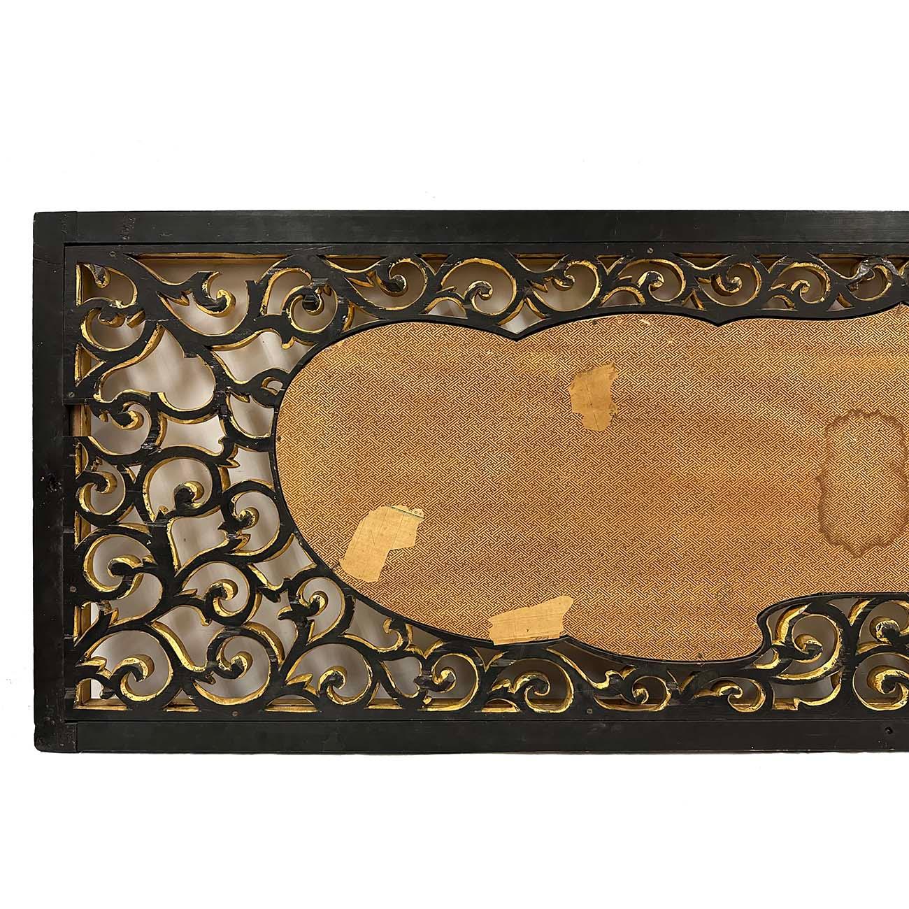 Antique Japanese Meiji era Framed Embroidery Wall Hanging For Sale 2