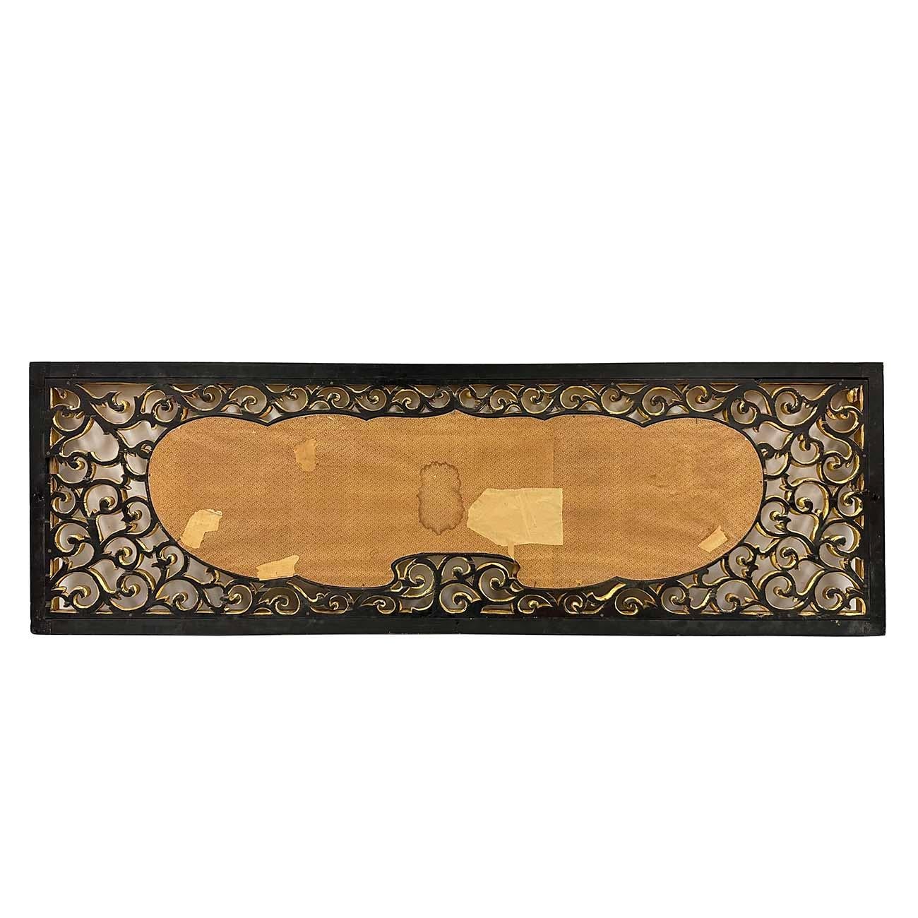 Antique Japanese Meiji era Framed Embroidery Wall Hanging For Sale 1