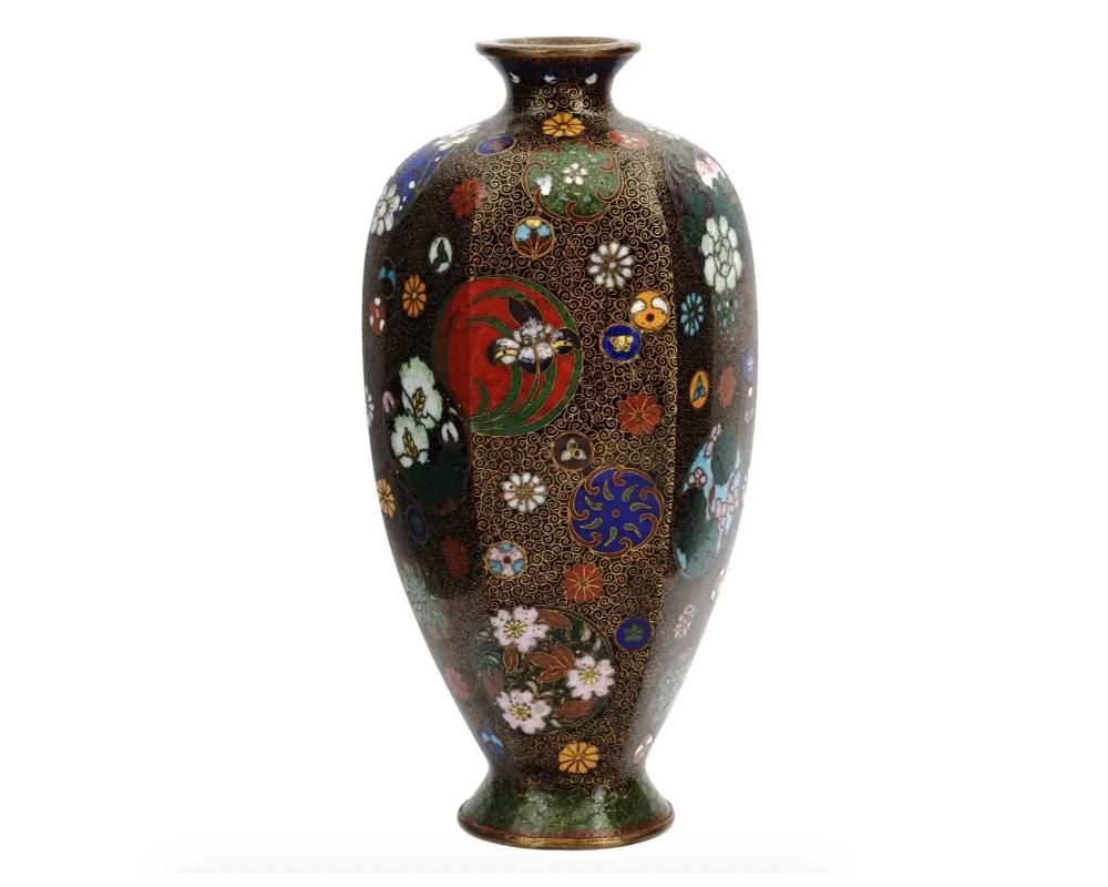 20th Century Antique Japanese Meiji Era Nagoya Cloisonne Vase For Sale