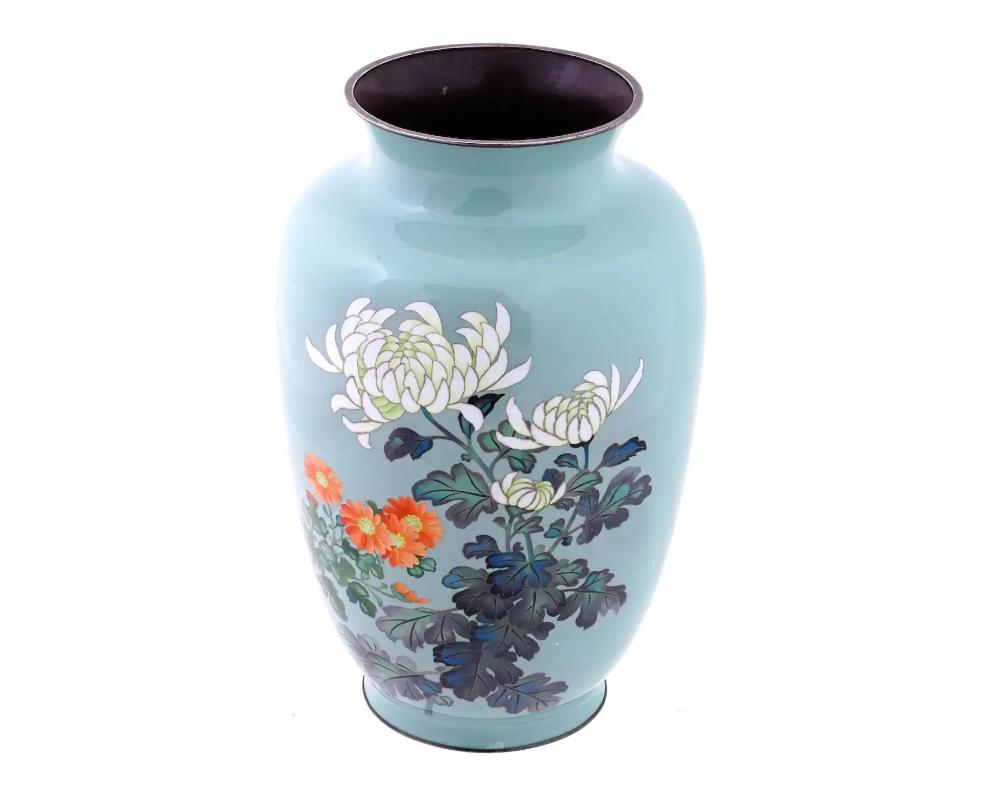Cloissoné Antique Japanese Cloisonne Enamel Meiji Era Vase By Gonda Hirosuke For Sale