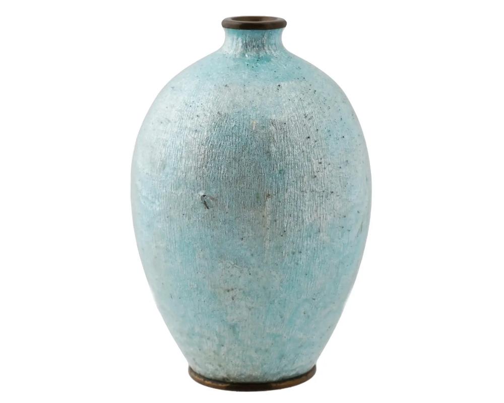 Cloisonné Vase japonais ancien Meiji Ginbari en émail cloisonné en vente