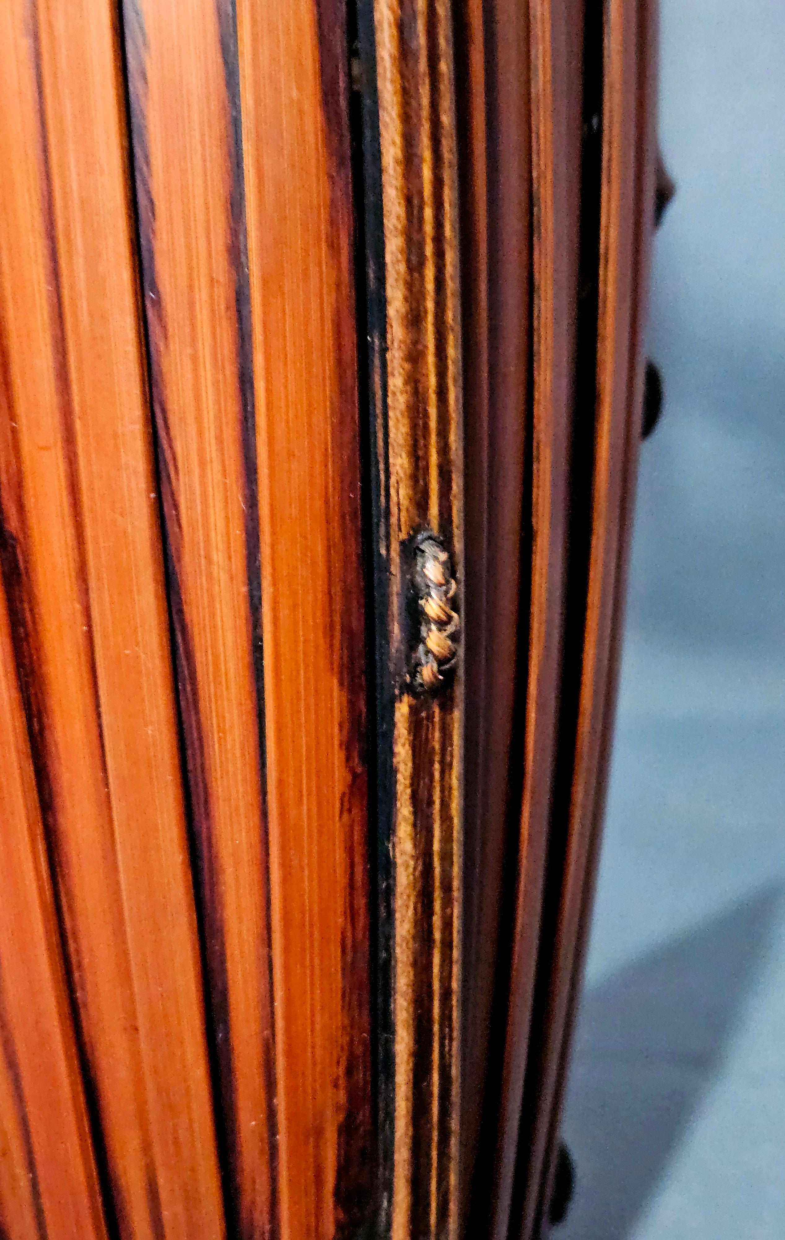 Cesta Ikebana de bambú japonesa antigua del periodo Meiji en venta 2