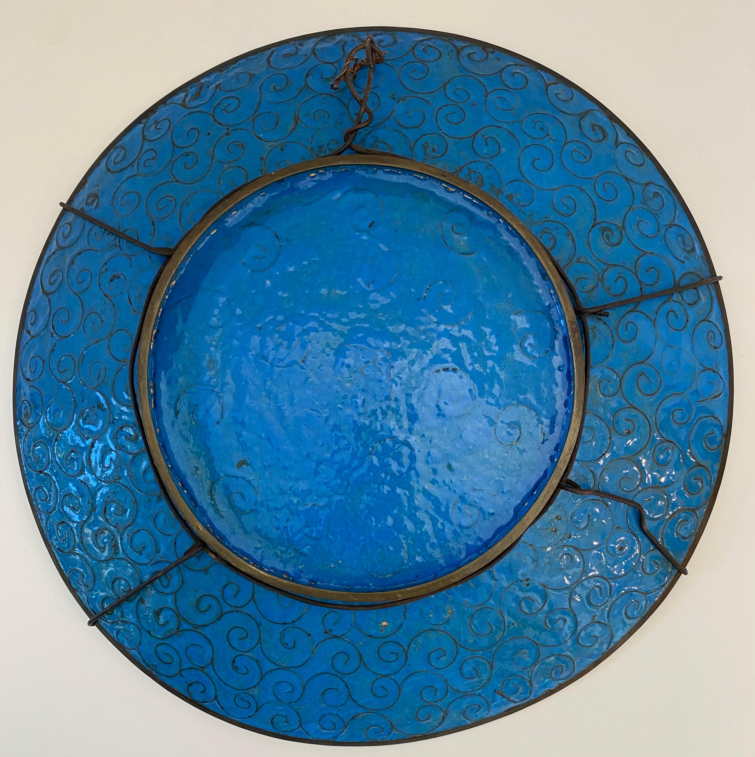 Antique Japanese Meiji Period Cloissoné Charger, Bowl or Platter In Good Condition For Sale In Miami, FL