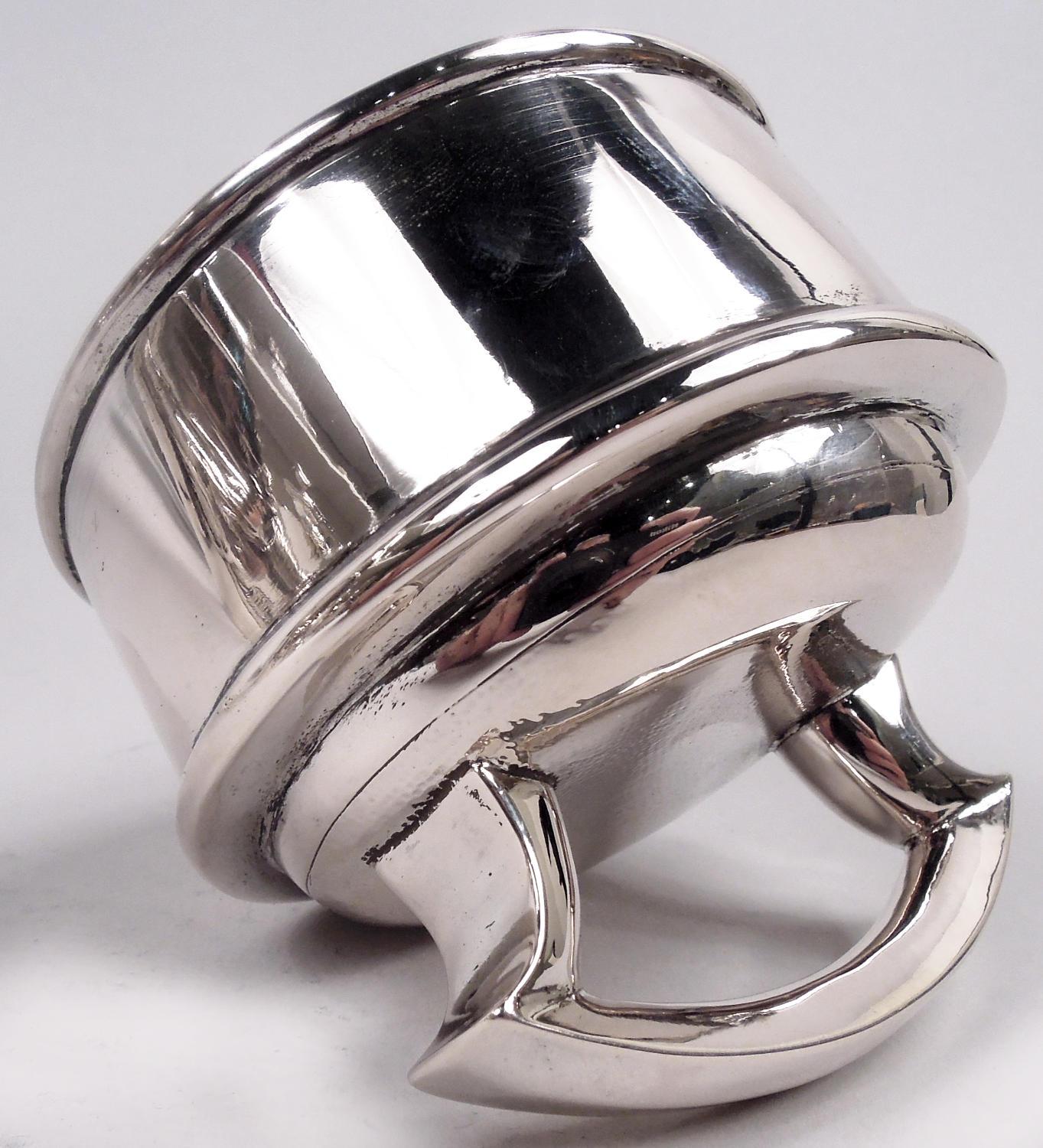 20th Century Antique Chinese Export Silver Firewater Dragon Cocktail Shaker For Sale