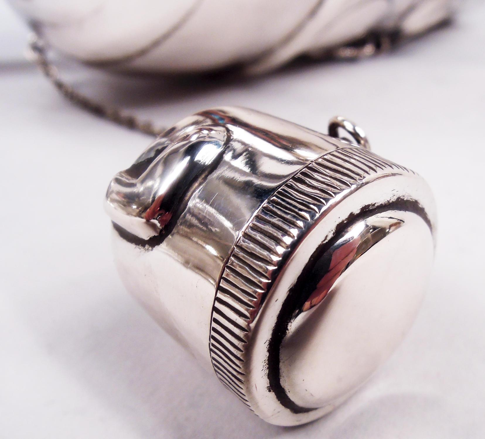 Antique Chinese Export Silver Firewater Dragon Cocktail Shaker For Sale 2