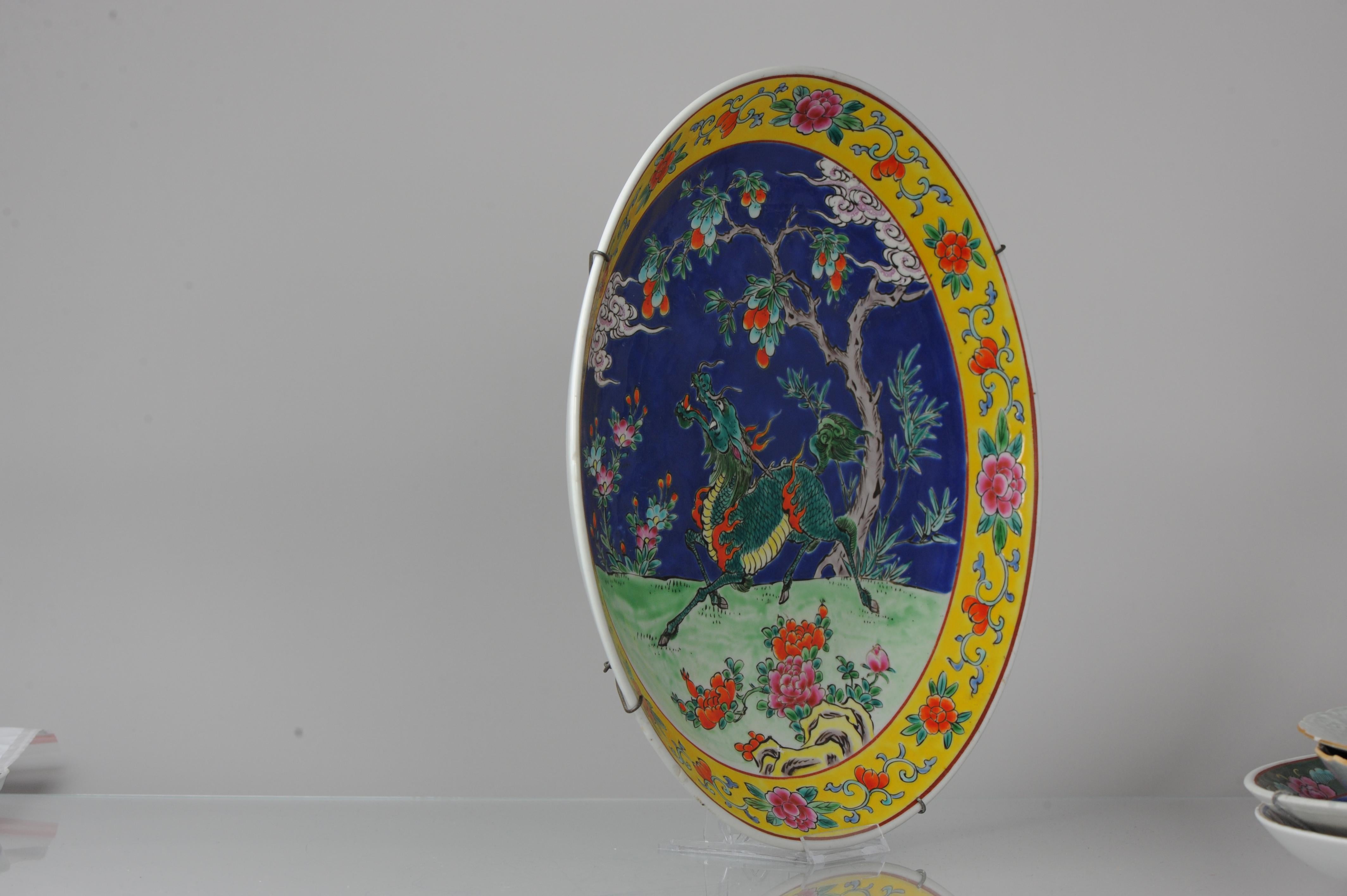 Antique Japanese Meiji Yamatoku Porcelain Colorfull Enamels Birds Plate 8