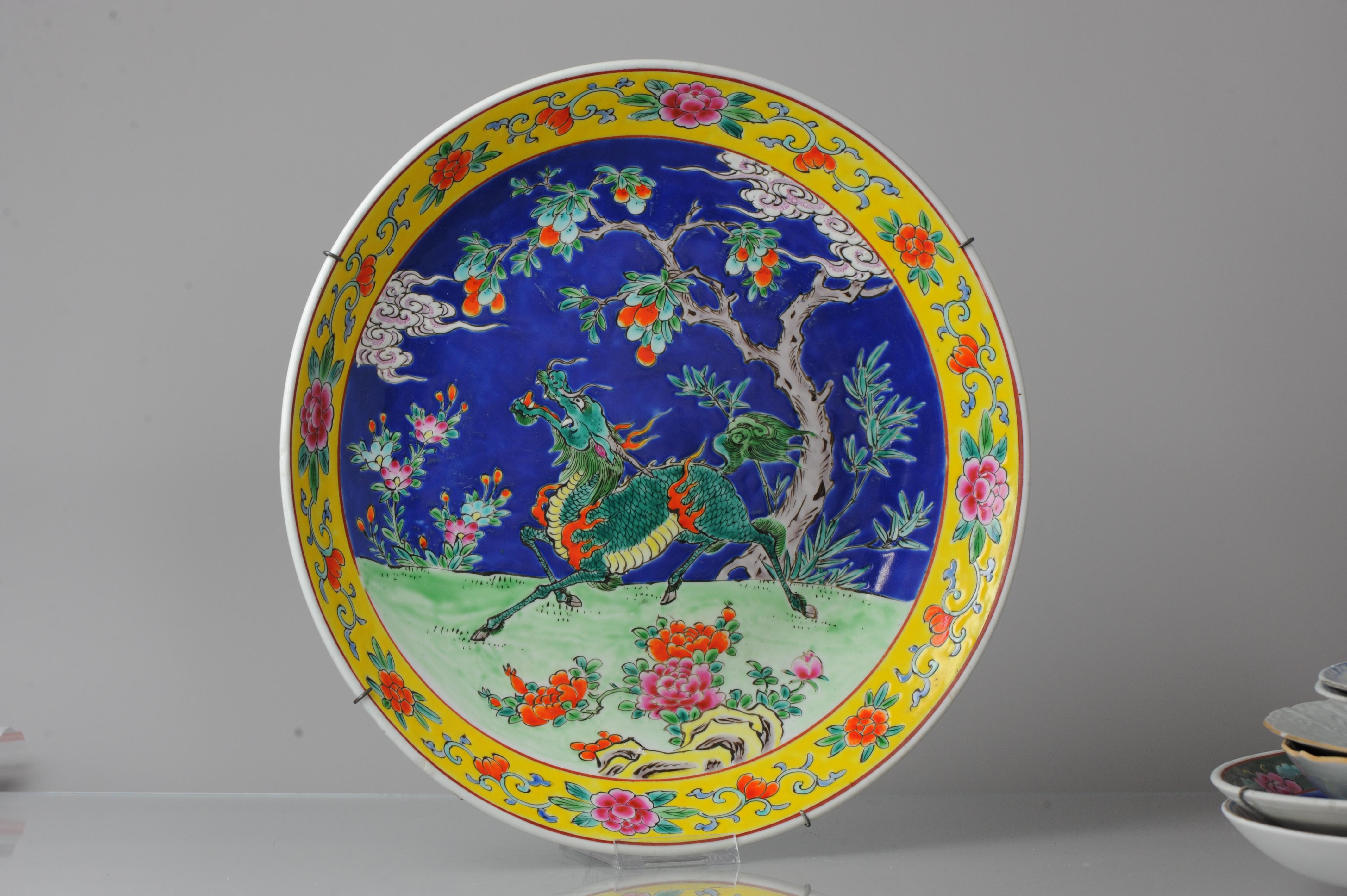 Antique Japanese Meiji Yamatoku Porcelain Colorfull Enamels Birds Plate 9