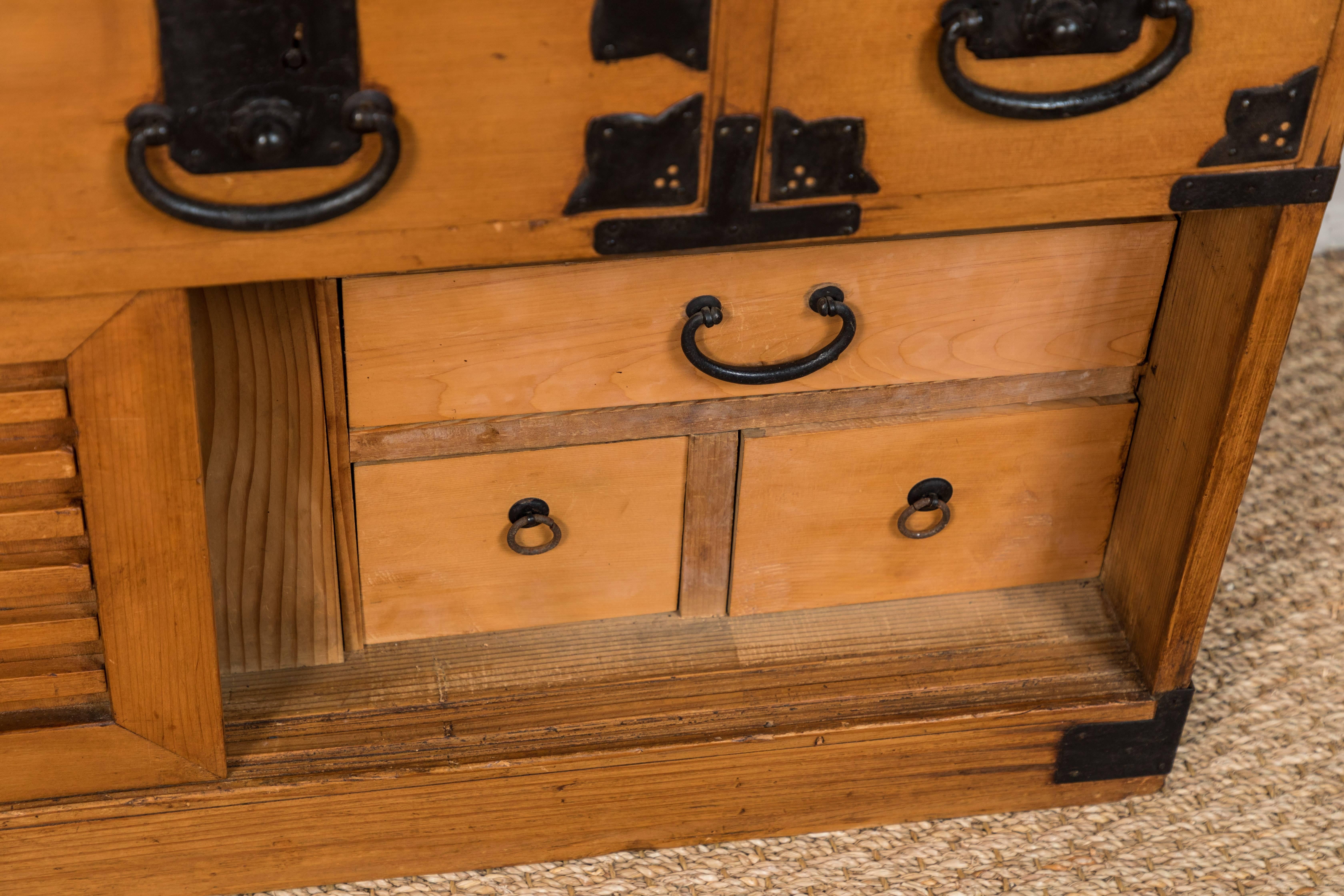 Early 20th Century Antique Japanese Merchant's Chest For Sale