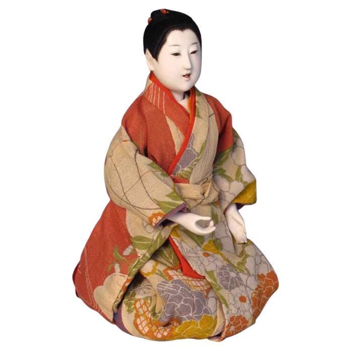 Antique Japanese Mitsuore Ningyo of a Girl