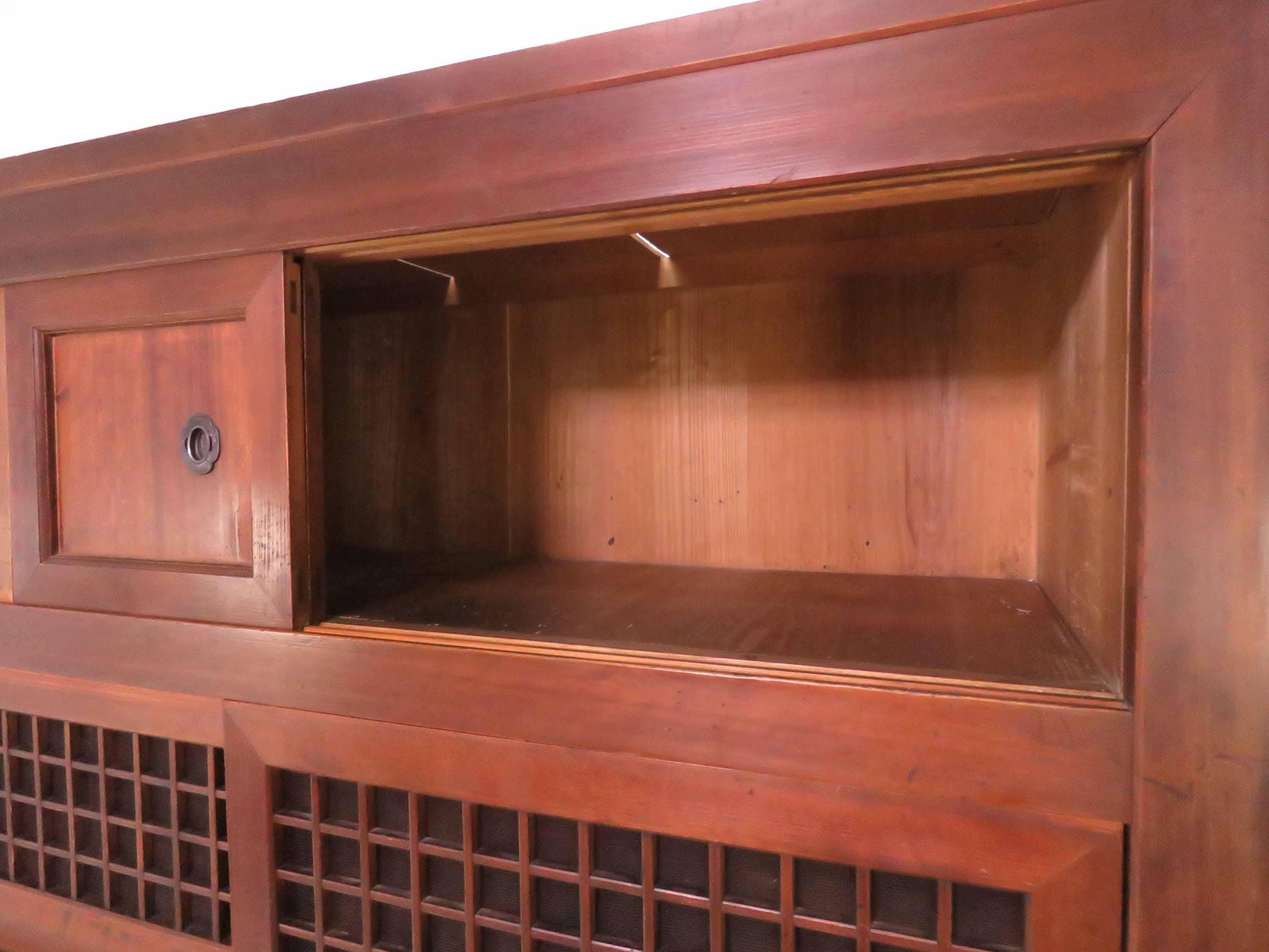 Antique Japanese Mizuya Kitchen Tansu 1