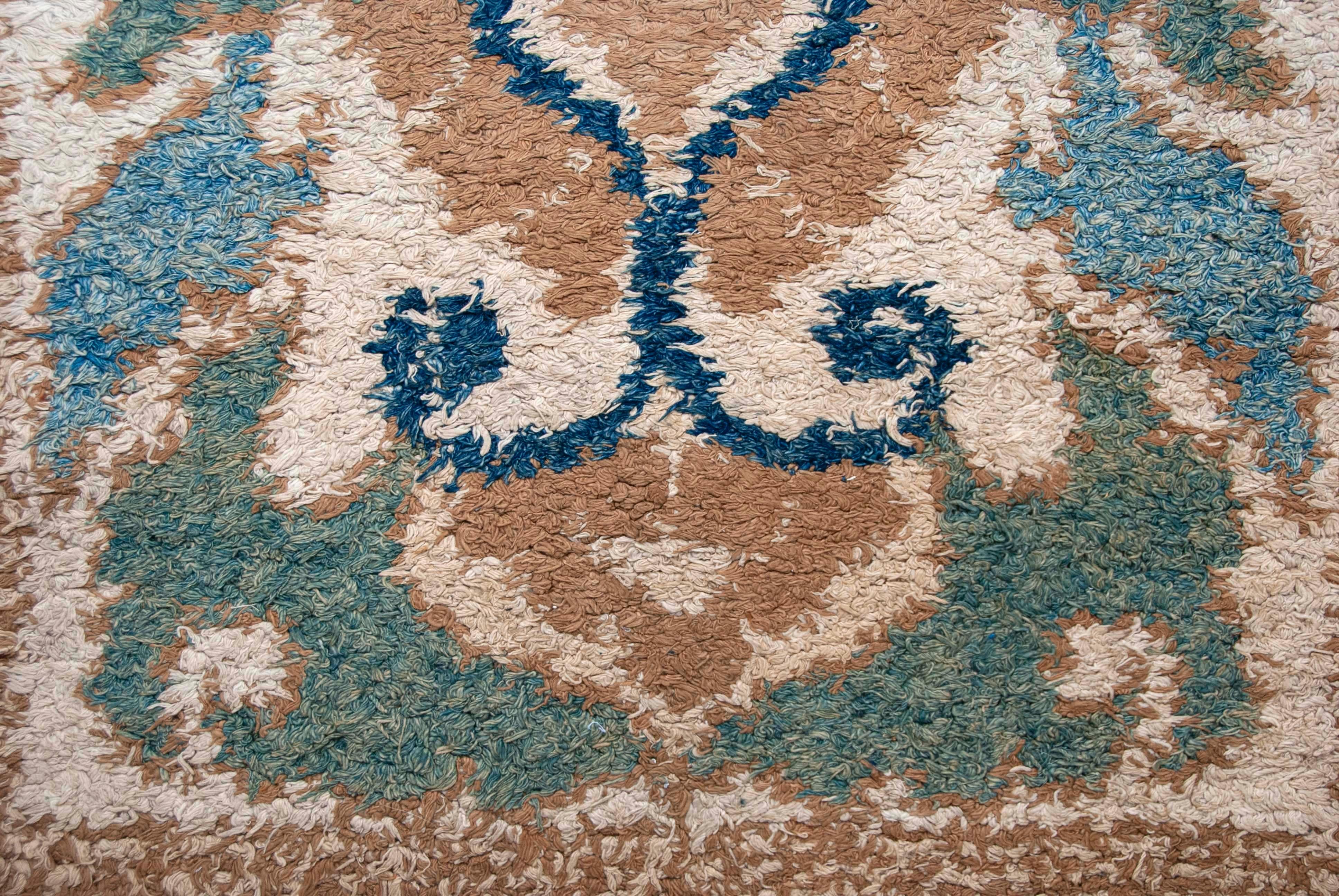 Noué à la main Tapis japonais ancien Nabeshima (Dantsu) en vente