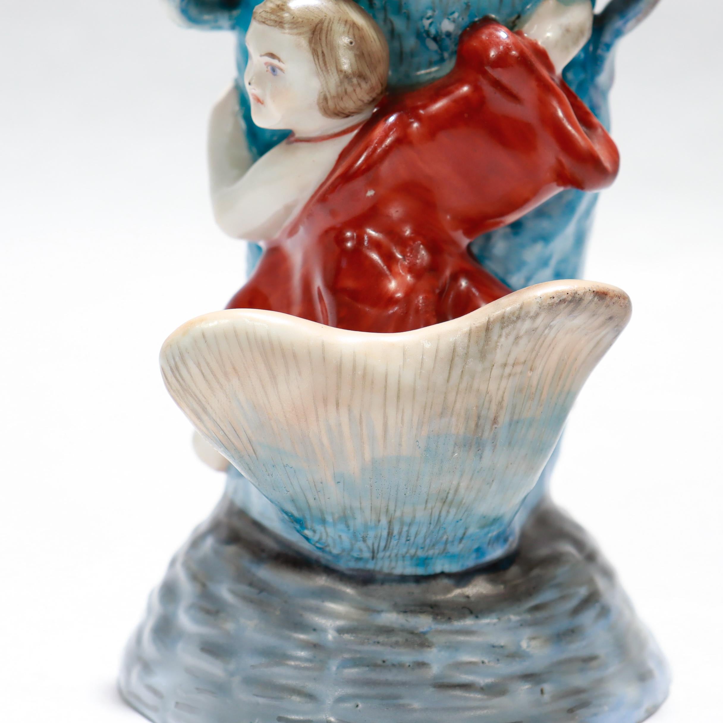 Ancienne figurine japonaise en porcelaine Okimono de Kintaro en vente 4