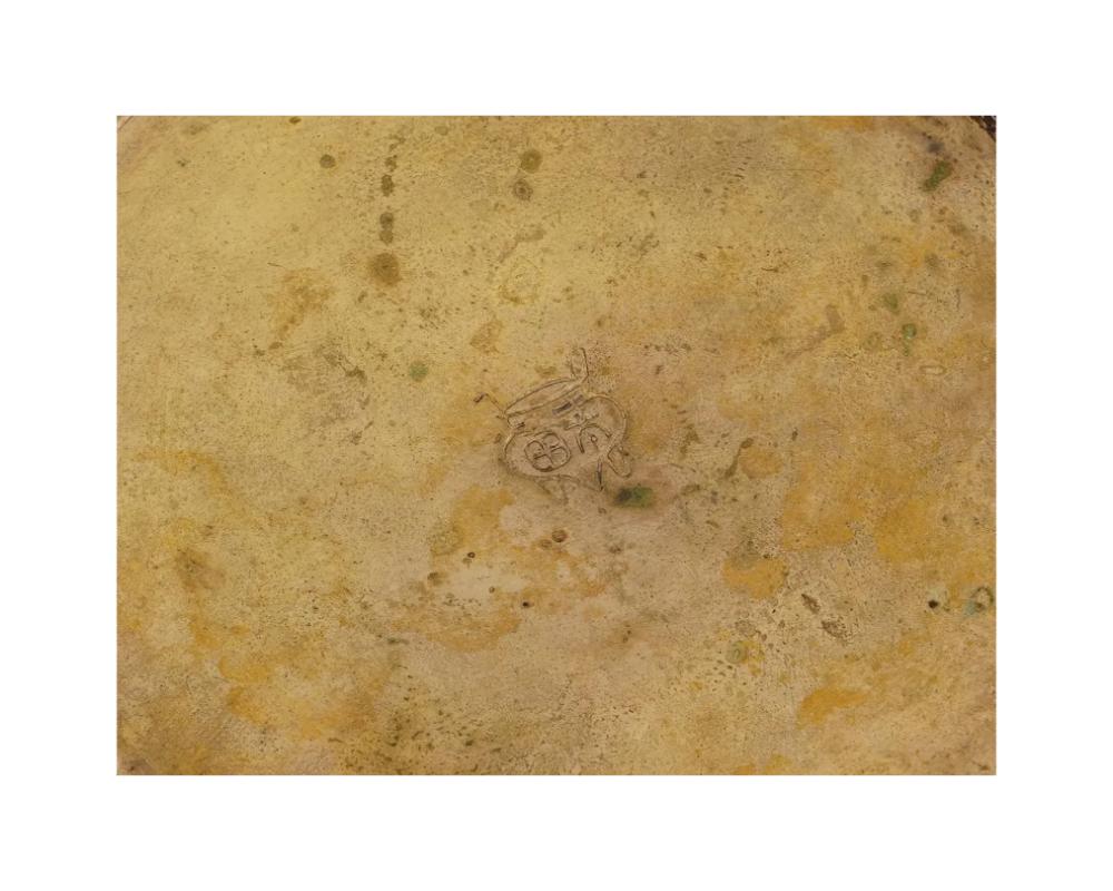 XIX secolo Antico vaso smaltato giapponese Ota Tameshiro Meiji in vendita