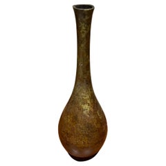 Antique Japanese Patinated Bronze Vase