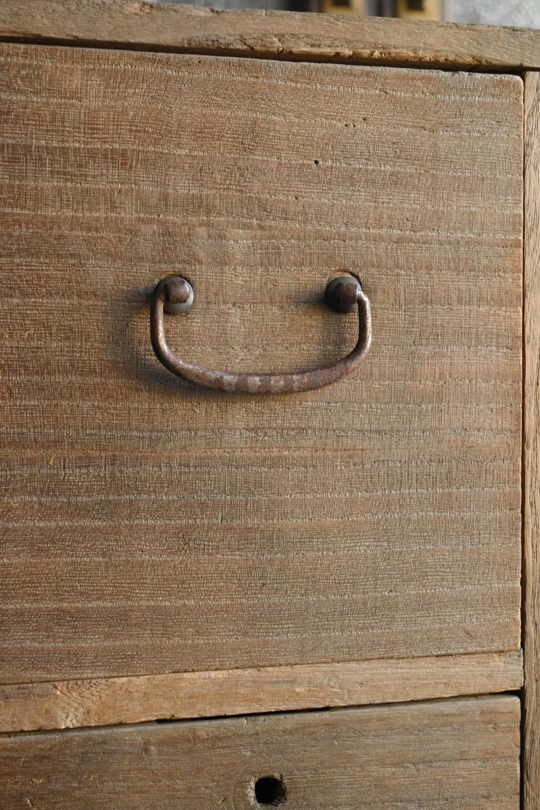 Ancien tiroir japonais en bois de paulownia / début du 20e siècle / tansu en bois en vente 8