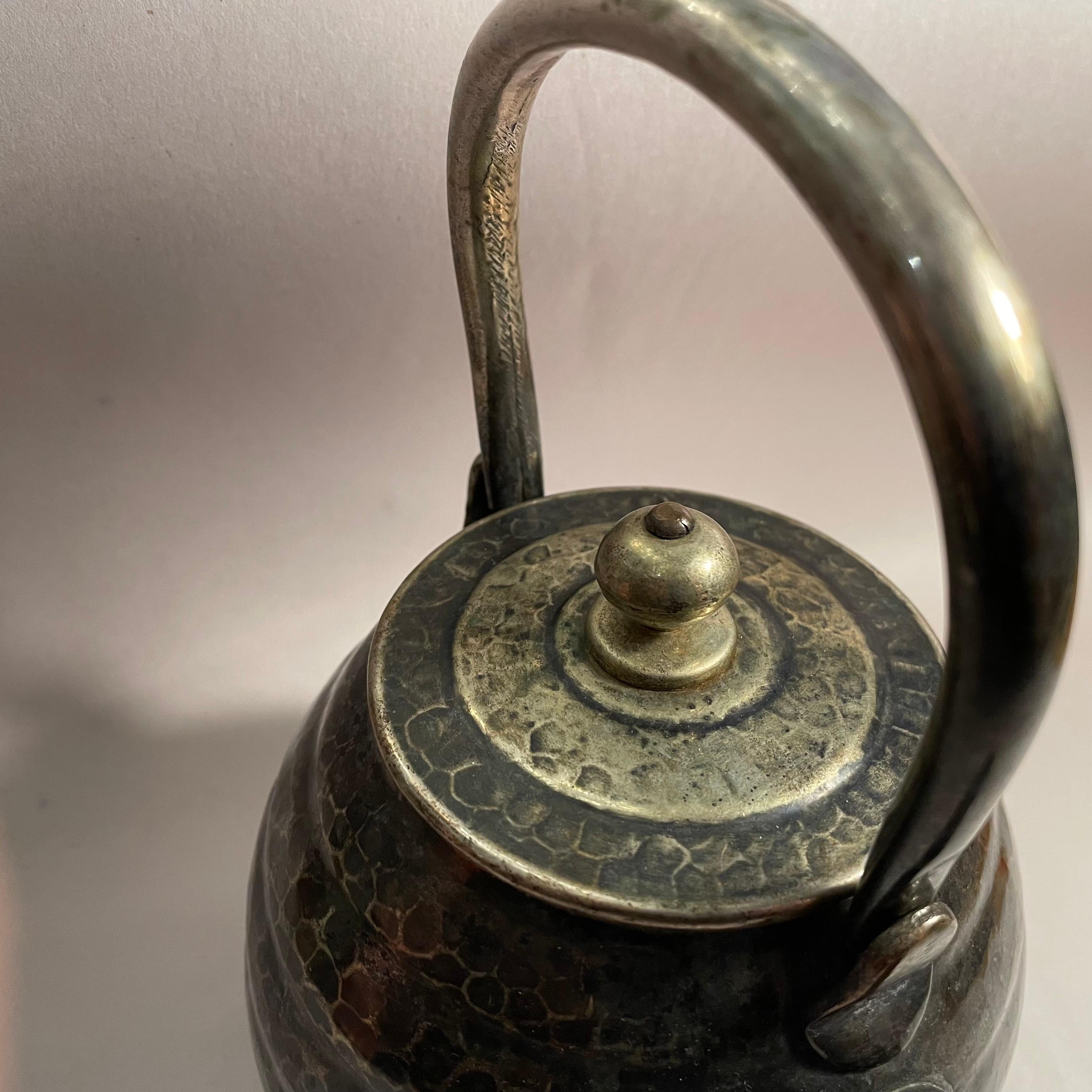 Rame Antica brocca giapponese 'Mizutsugi' con rame 1920s Kinyoudou in vendita