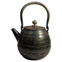 Antique Japanese Pitcher 'Mizutsugi' with Copper 1920s Kinyoudou