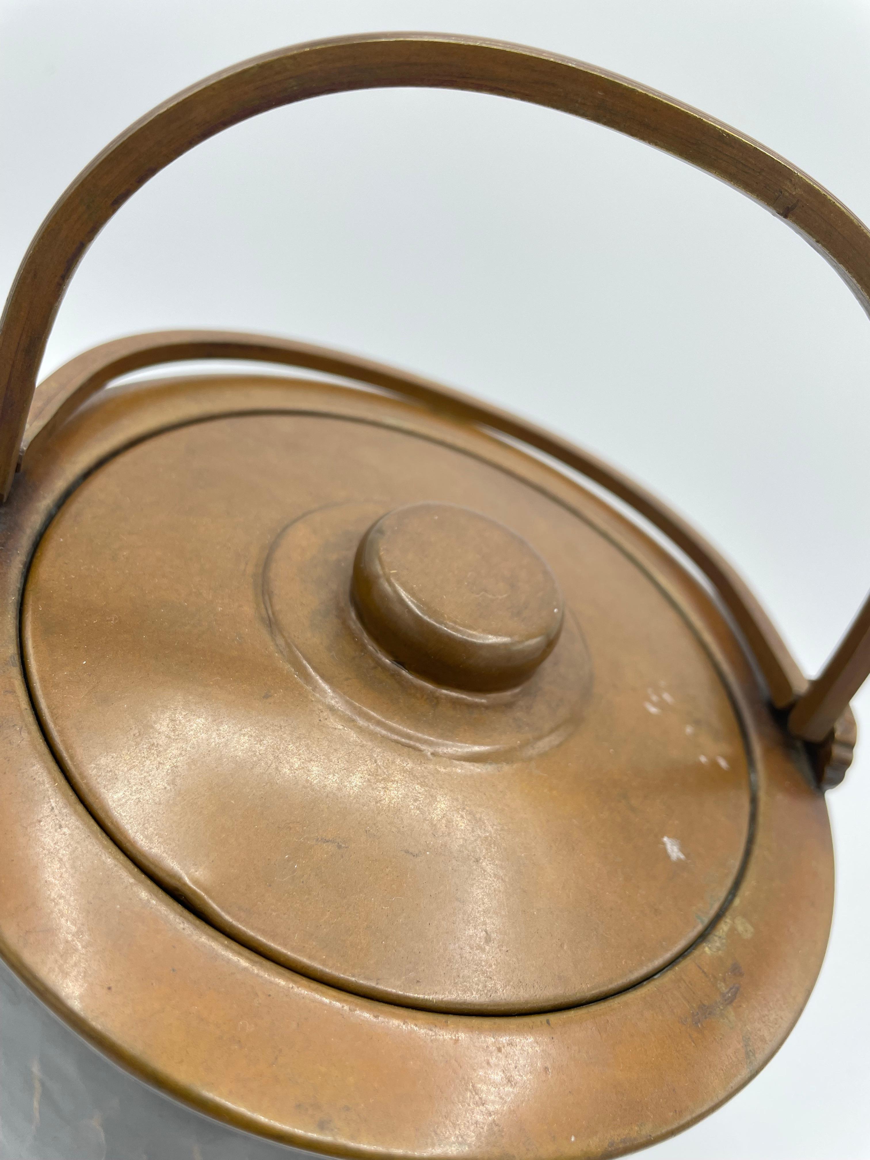 Antique Japanese Pitcher with Copper in 1920s for Tea Ceremony 7