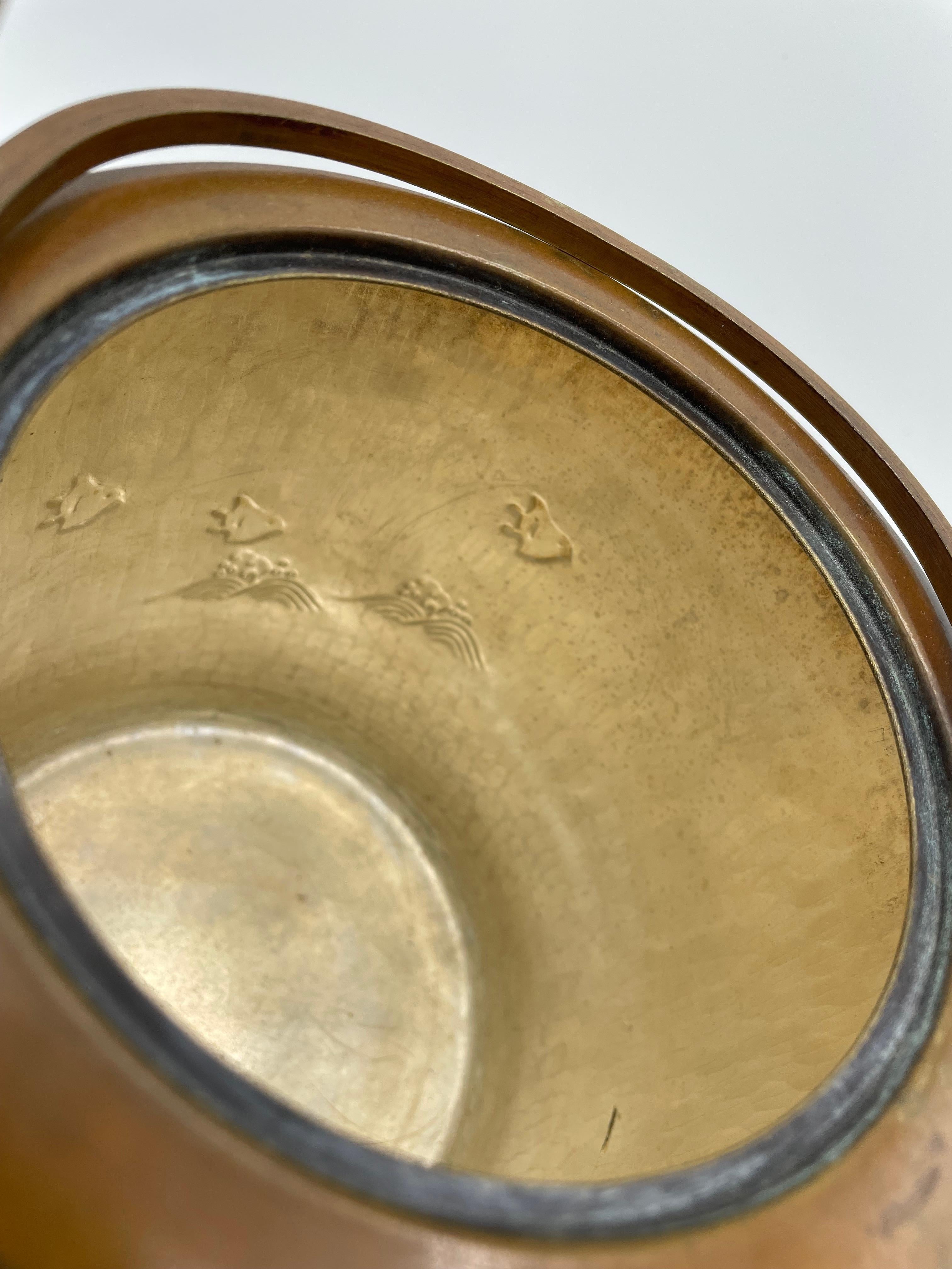 Antique Japanese Pitcher with Copper in 1920s for Tea Ceremony 8