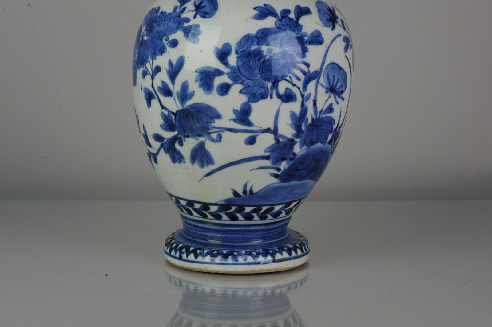 Antique Japanese Plate circaa 1670-1700 Arita Japan Porcelain Jug Flowers For Sale 9