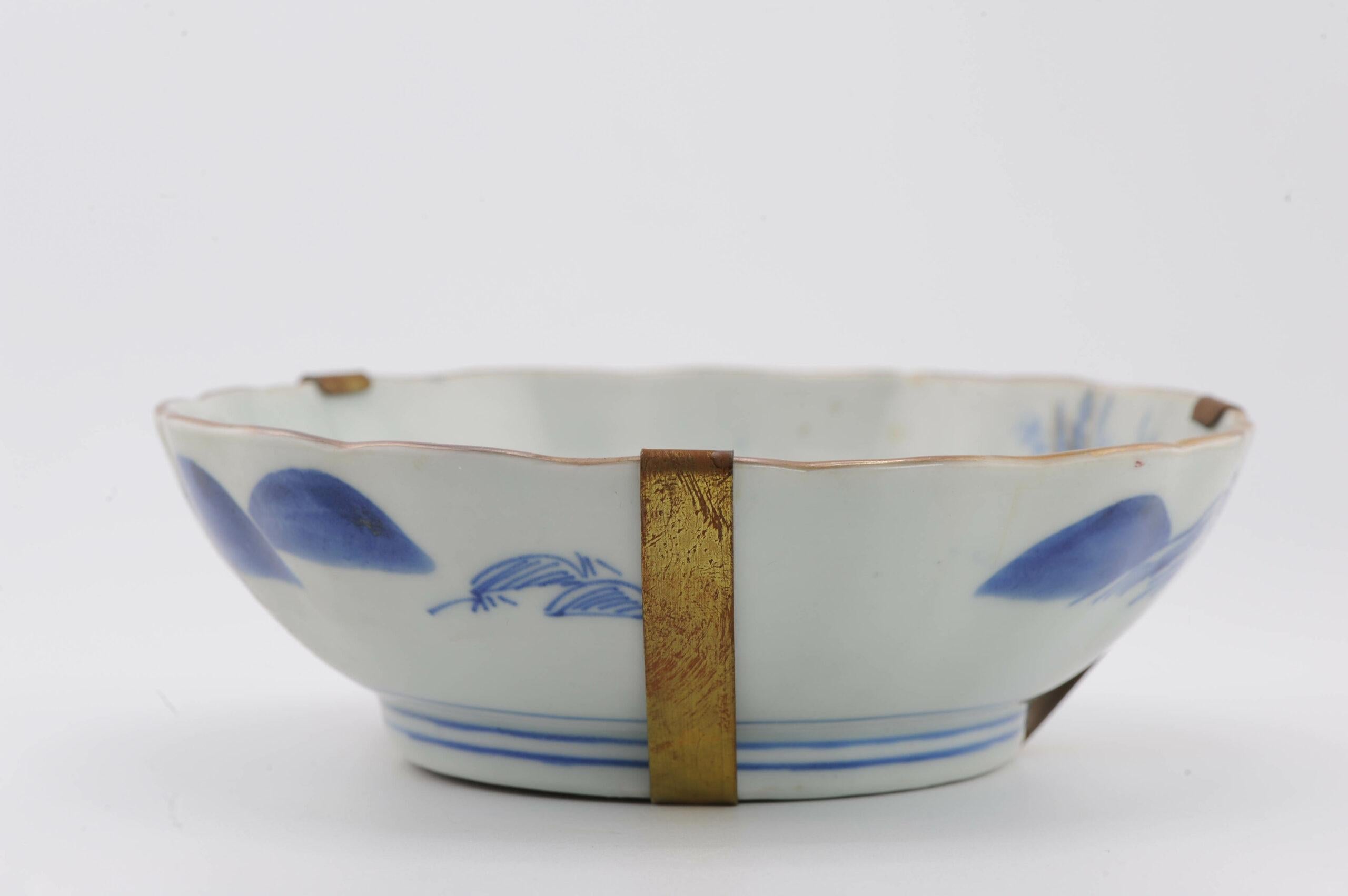 19th Century Antique Japanese Porcelain 19th c Meiji Arita Figural Polychrome dish For Sale