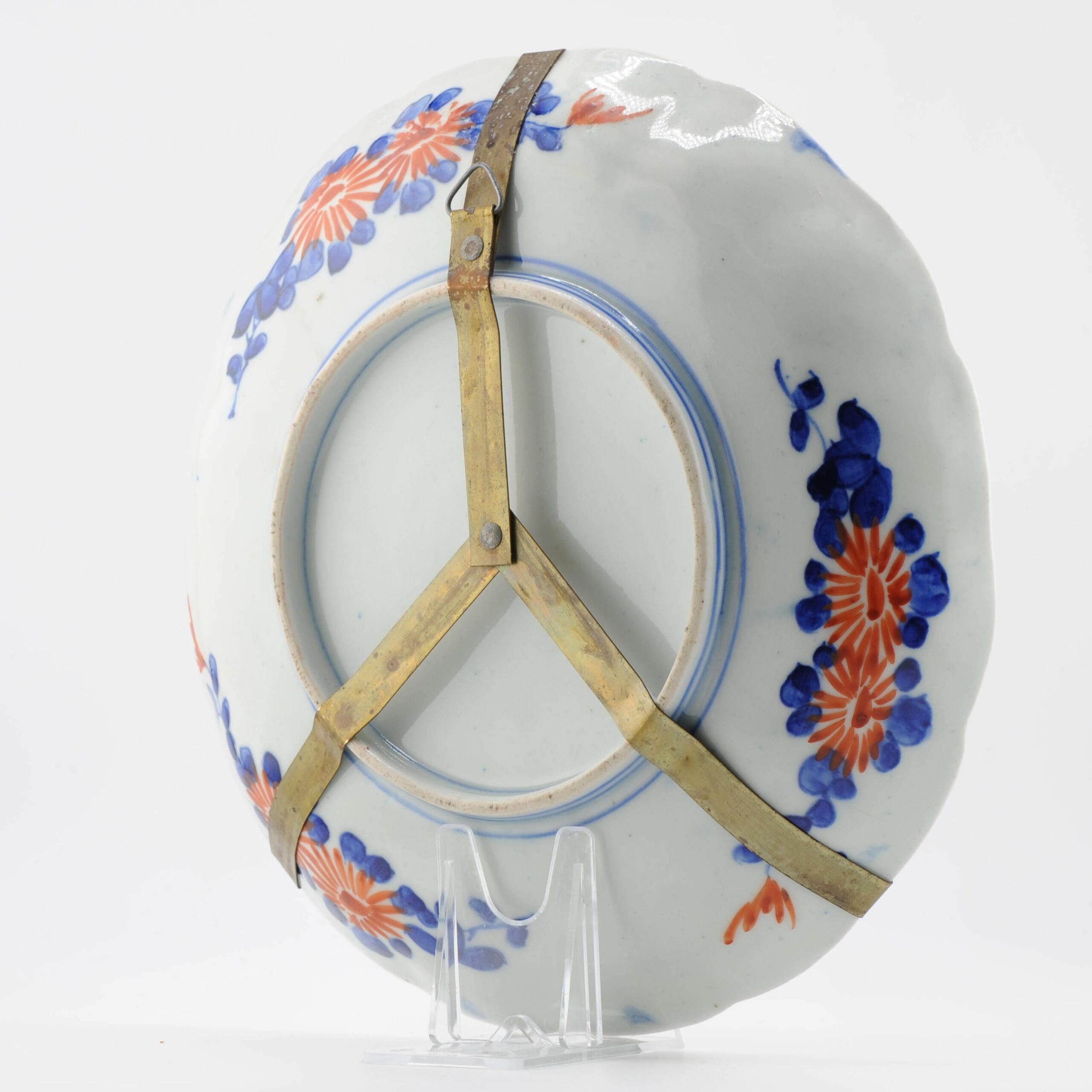 Antico piatto in porcellana giapponese Meiji Arita Imari Polychrome del XIX secolo in vendita 5