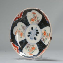 Antique Japanese Porcelain Edo Period Dish Floral Imari