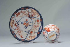 Antique Japanese Porcelain Edo Period Tea Bowl Floral Imari